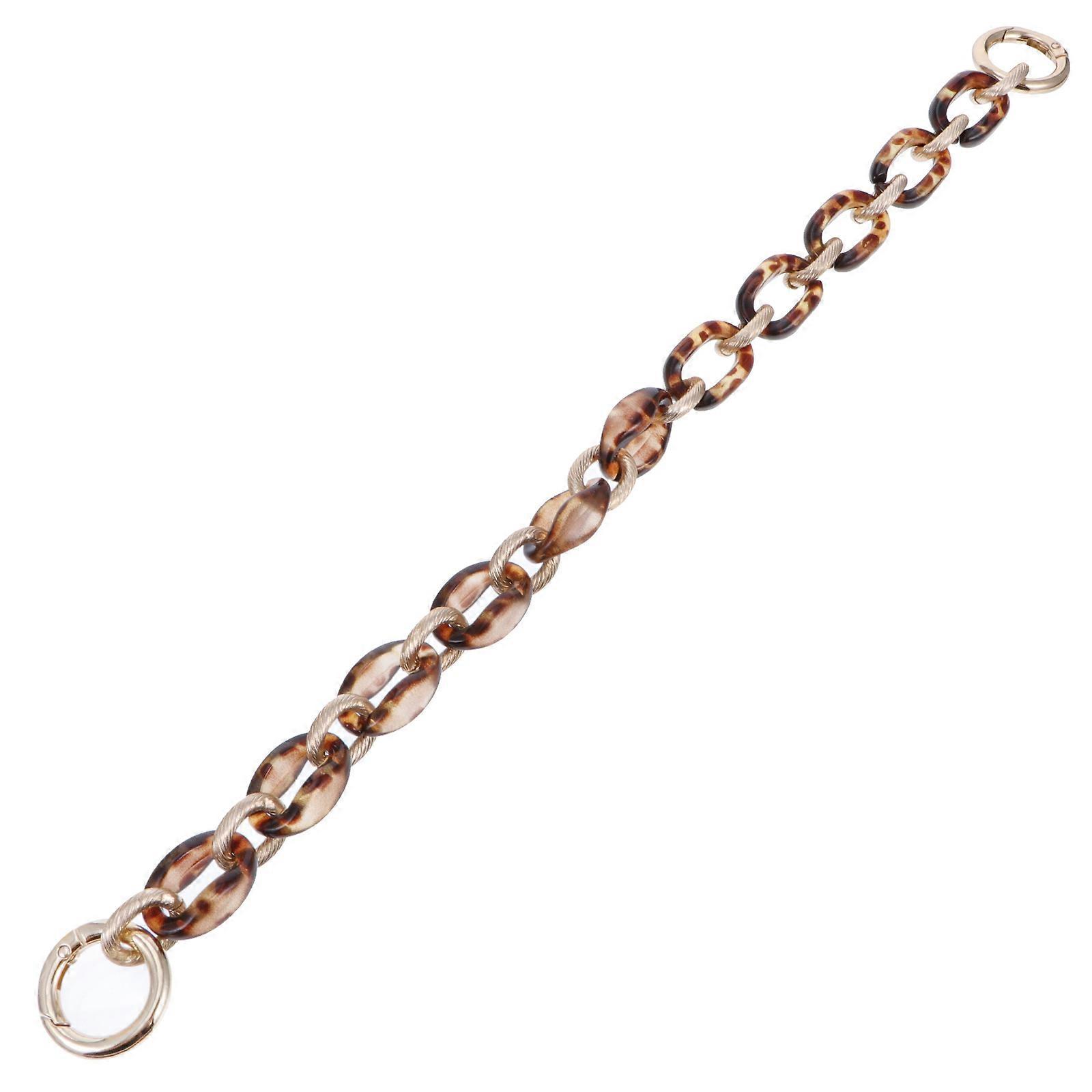 Coffee Acrylic Alloy Purse Handle Strap for DIY Handbag Accessories Perfect for Replacement and Decoration