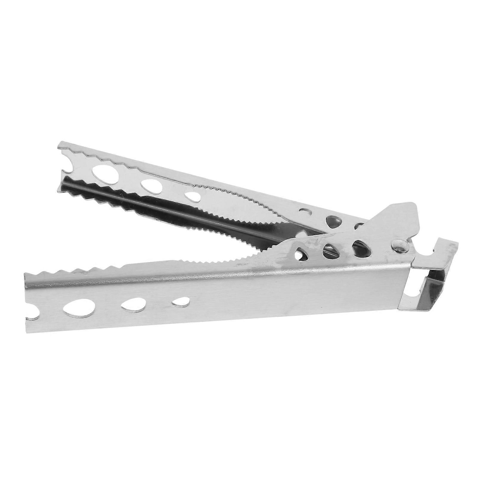 Anti-Scald Plate Plate Clamp for Clamp Use 2Pcs Silver Durable Gripper