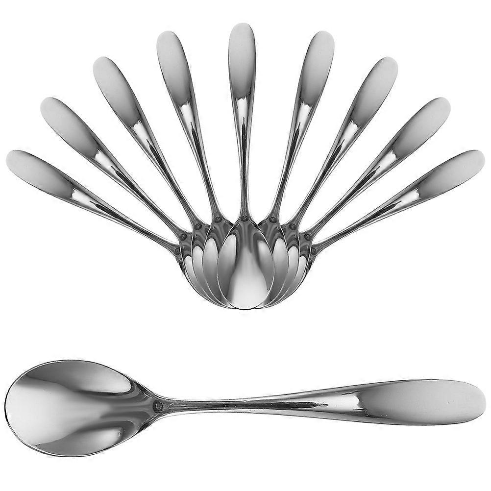 Stainless Steel Coffee Stirring Spoons for Kitchen Use with Craftsmanship 20 pcs Silver