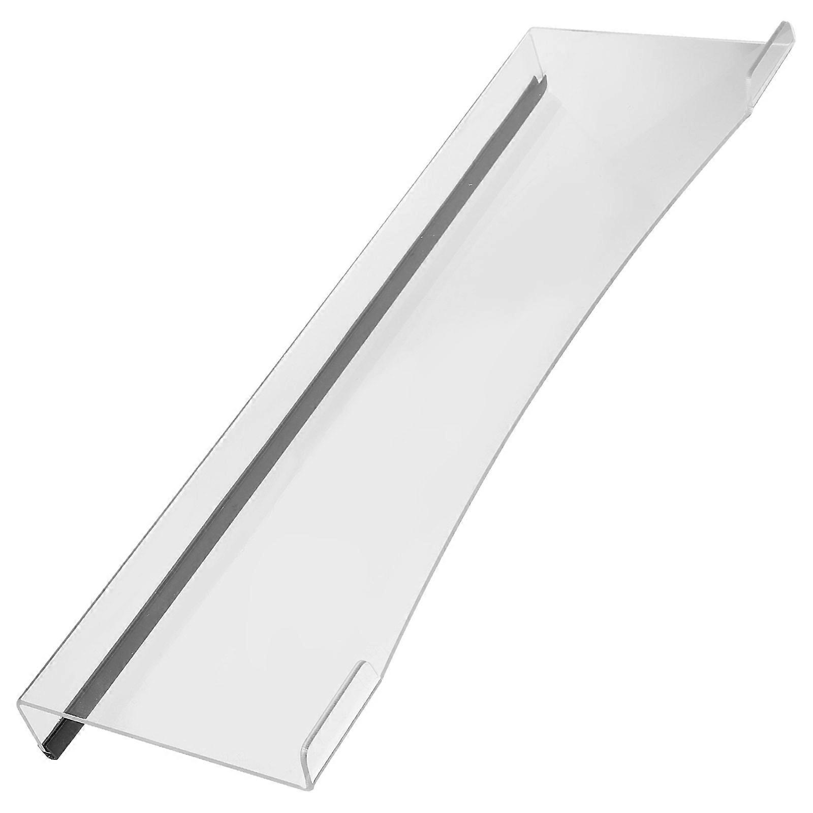 Acrylic Keyboard Stand Riser with Slip Strips – Transparent Ergonomic Display Riser for Gaming and Office Desks