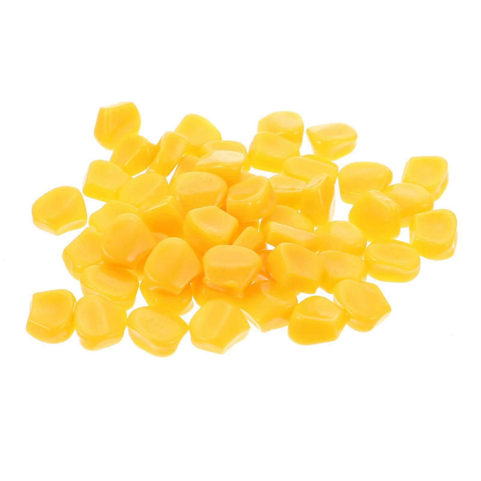 50 Pcs Simulated Corn Kernel Phone Cover Decor Corn Kernel Shape Phone Case Decor
