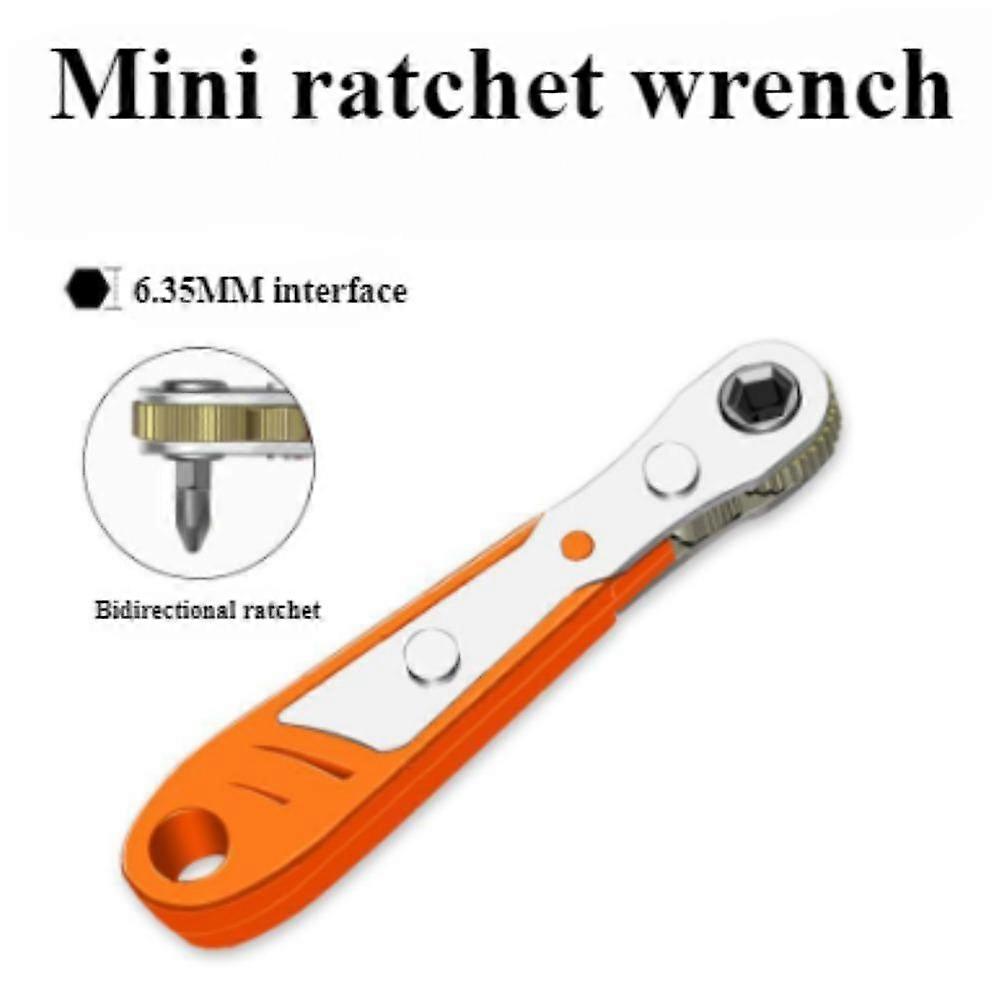 36 Teeth Double Ratchet Wrench Right Angled Offset Spanner Screwdriver Hexagon Socket Small Handle Repair Tool