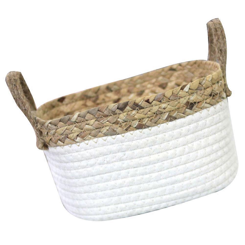 Portable Storage Basket with Handles for Clothing Snacks and Books Assorted Color Durably Made of