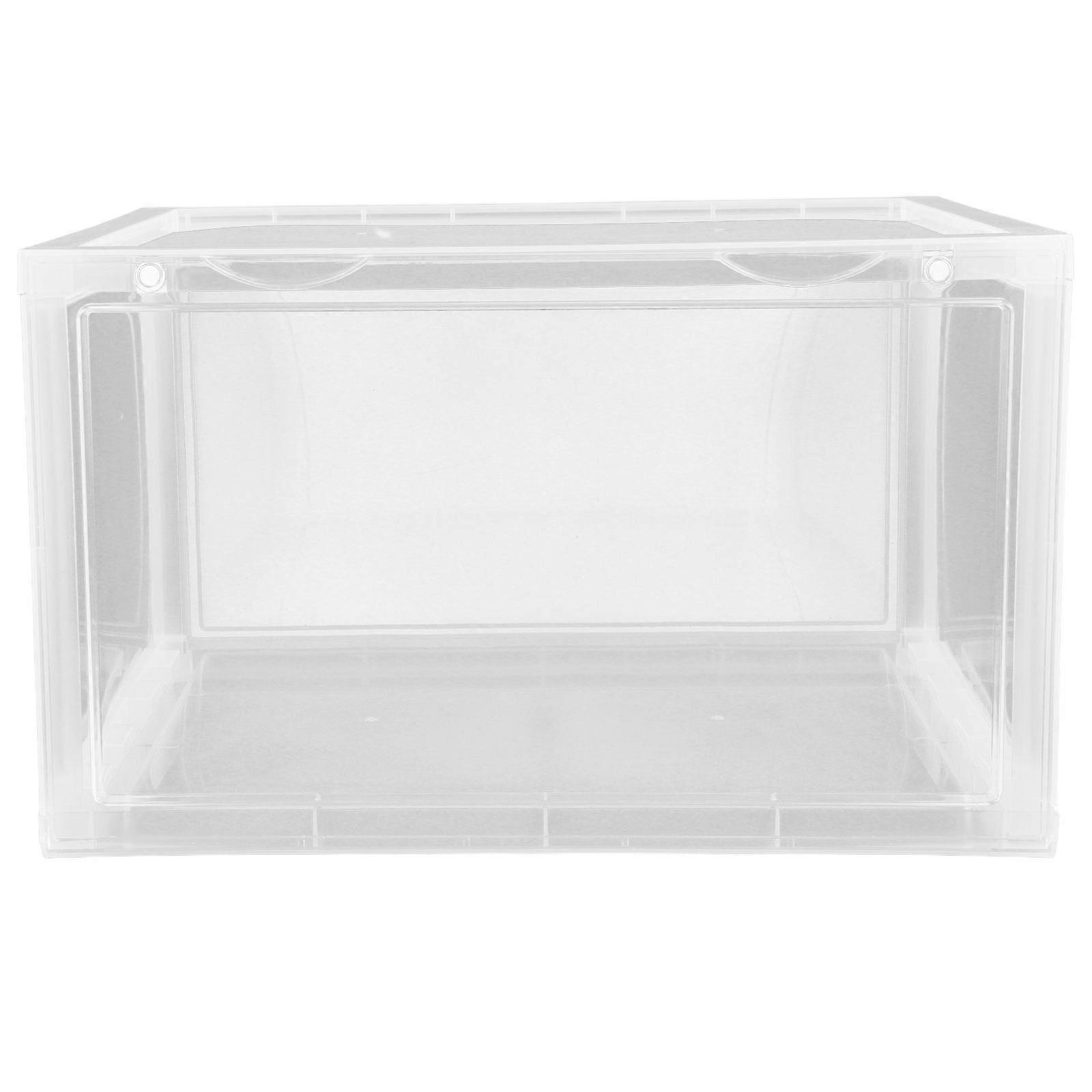 Acrylic Shoe Display Shelves Stackable Clear Box For Office Use With Side-Opening Design 1Pack