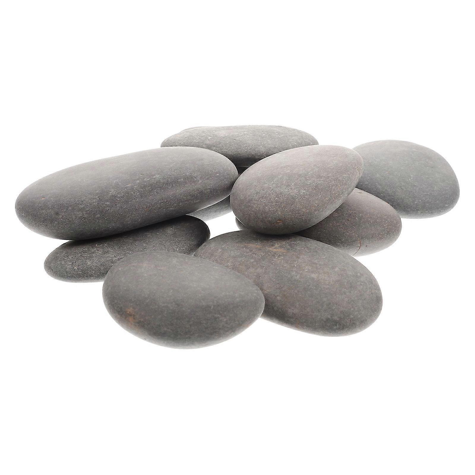 10pcs Smooth Polished Craft Stones for Painting – Safe Edges, Handheld, Ideal for DIY Rock Art, Garden & Home Decor