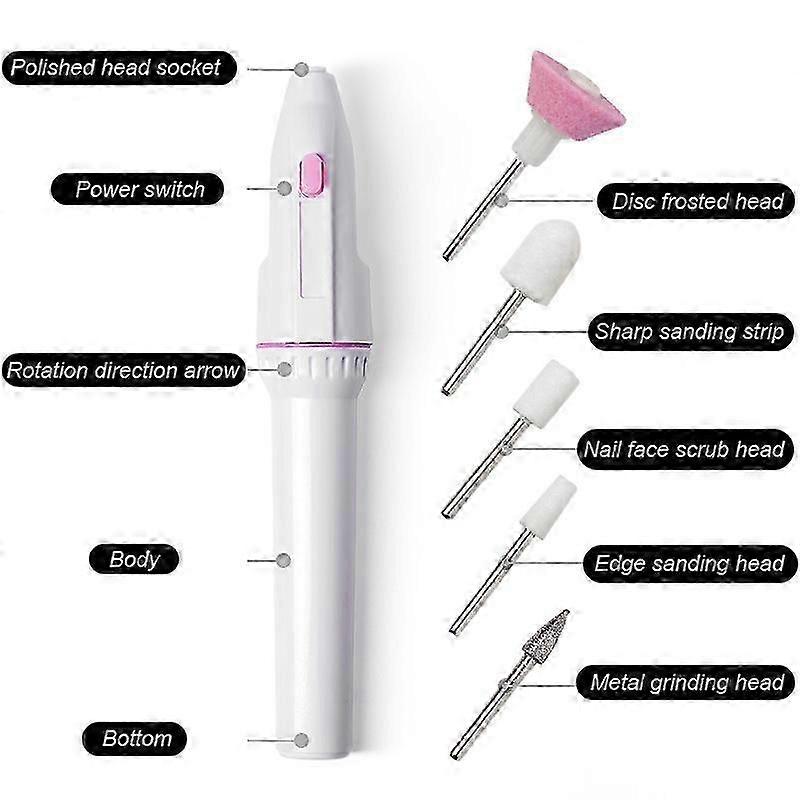 Electric Nail File Drill Portable Professional Manicure Pedicure Machine Set Kit