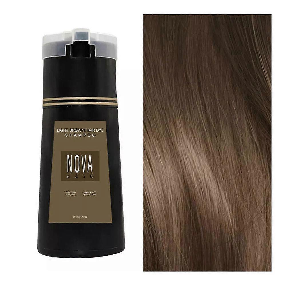 Nova Haarfärbemittel Shampoo, Nova Haar Instant Dye Shampoo, Haarfarbe Shampoo für Haare