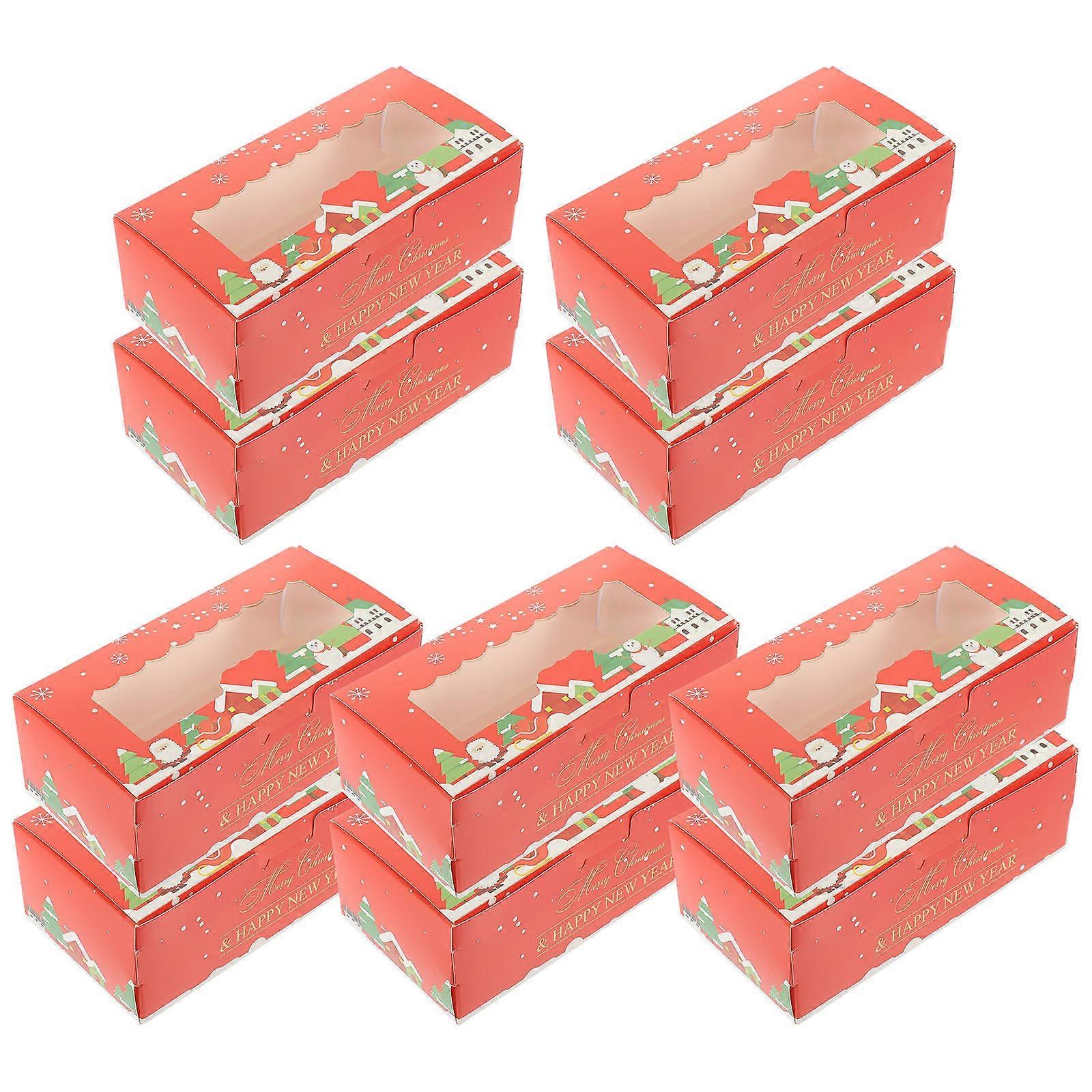 Macaroon Boxes Macaron Packaging Boxes Bright Color And Pretty Pattern For Colleagues 10Pcs