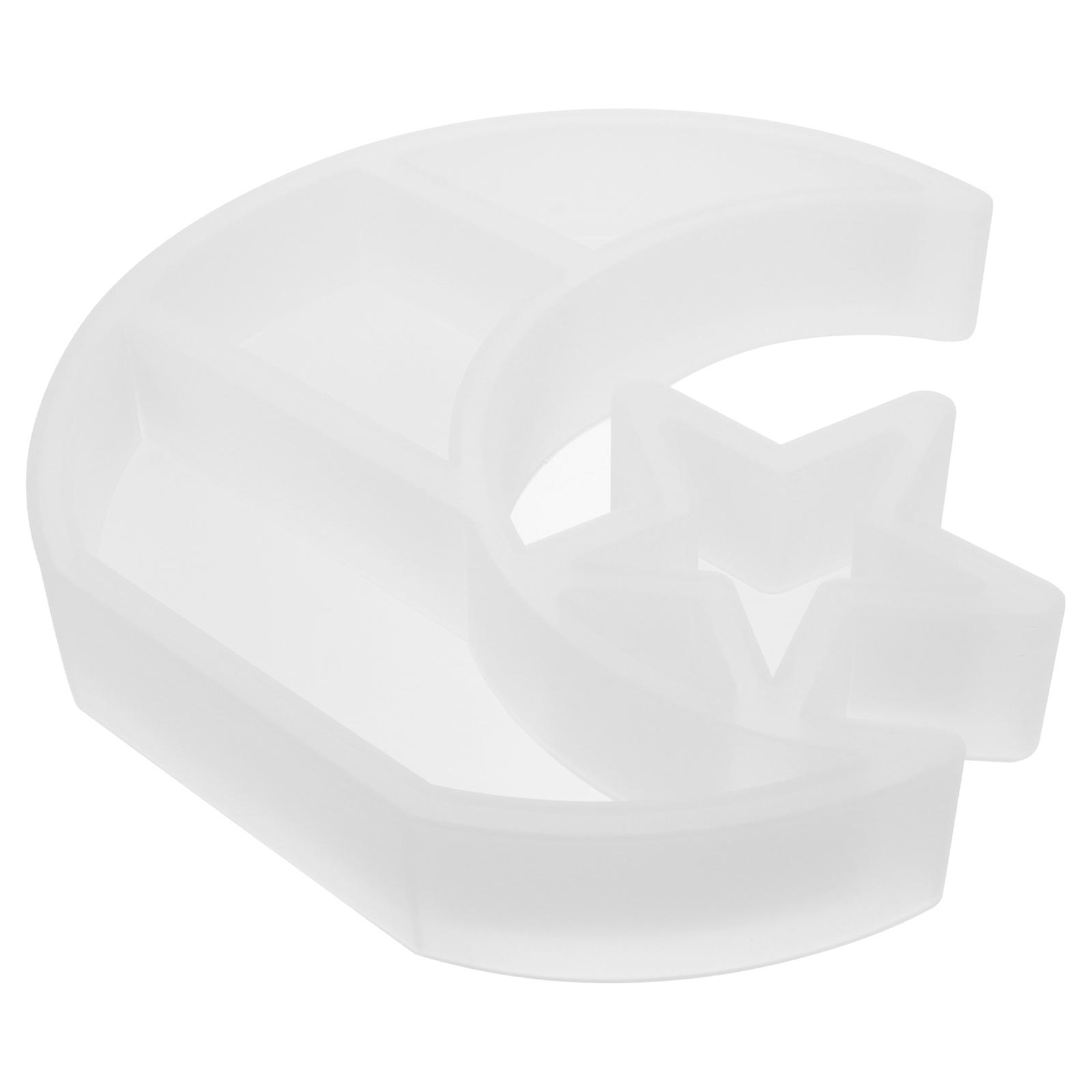DIY Epoxy Resin Jewelry Tray Silicone Mold for Craft Making Easy to Use and Clean White