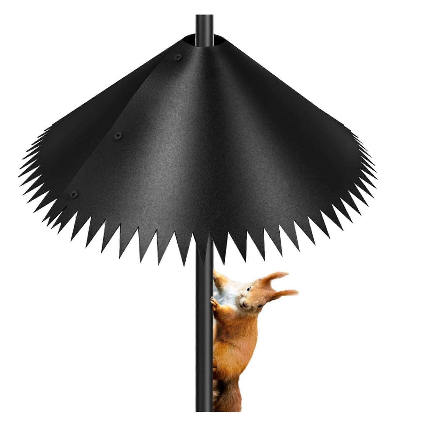 Squirrel Baffle for Bird Feeder, Squirrel Proof with Spikes, Easy Installation (14 Inch, 1 Piece)