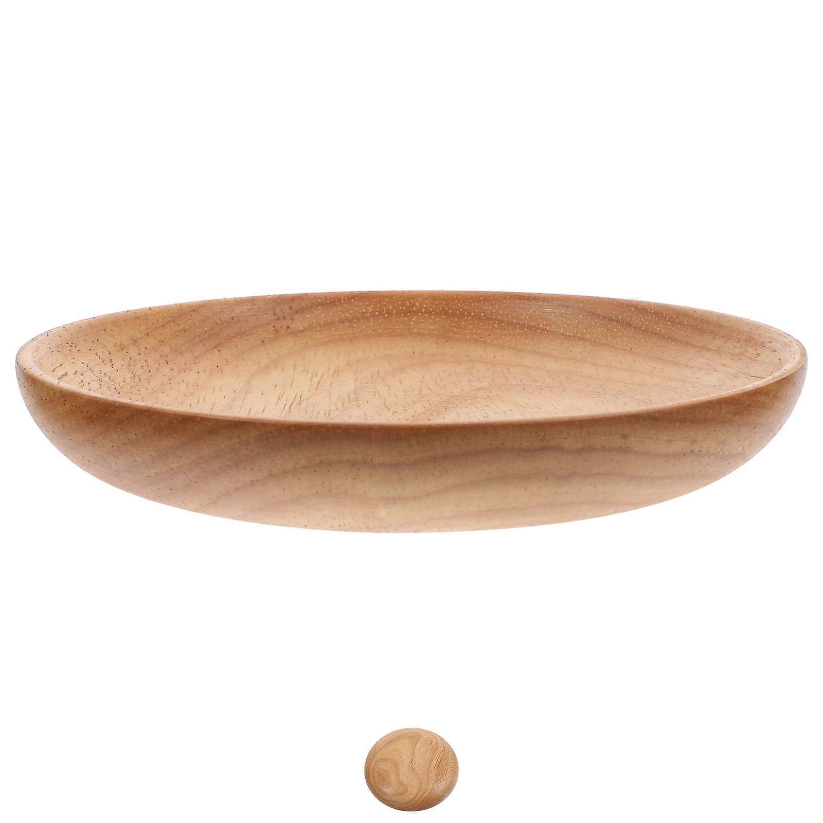 Wooden Dinner Plates for Table Protection Perfect for Daily Use and Serving 9.8 Inches