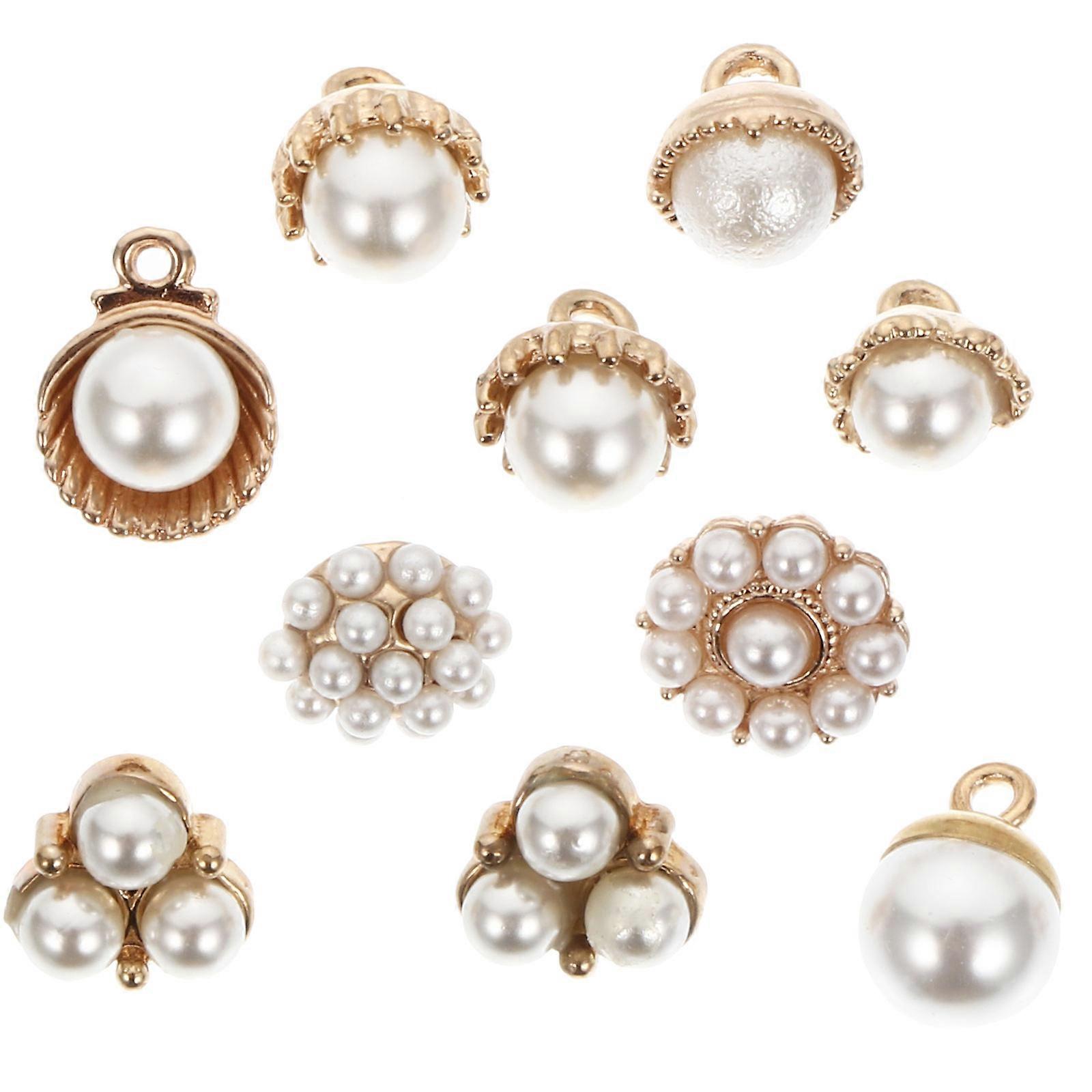 10pcs Vintage Style Metal Alloy Buttons for DIY Crafts, Durable Decorative Fasteners for Coats, Shirts, Knitting & Sewing Projects
