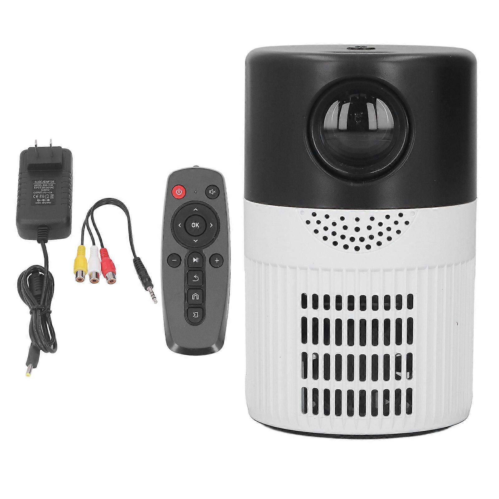 Mini Projector TFT LCD High Definition Dual Fan Portable Home Video Movie Projector 100240V US Plug