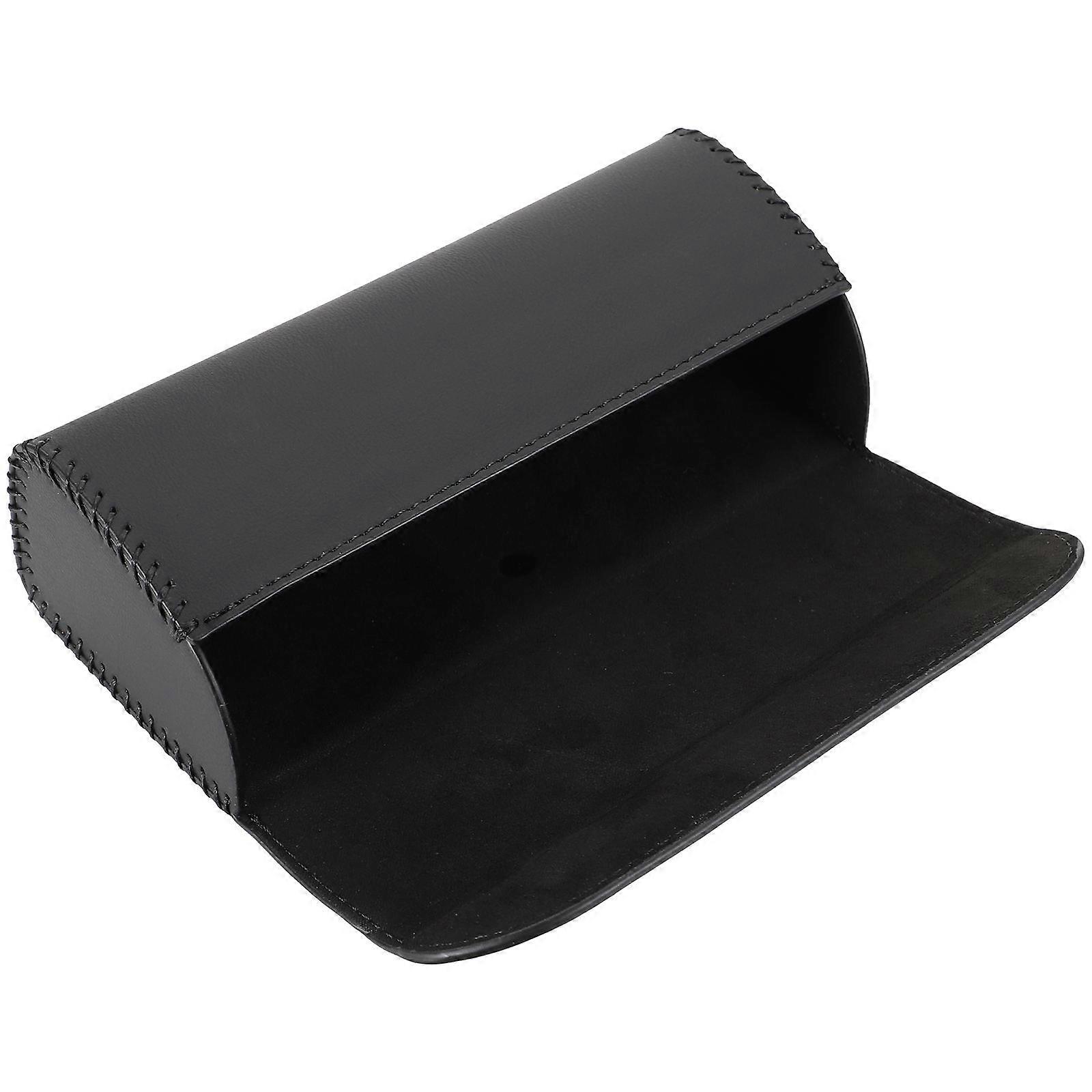 Portable Car Glasses Box Sunglasses Case Designed For Vehicle Use In Black Color 1Set