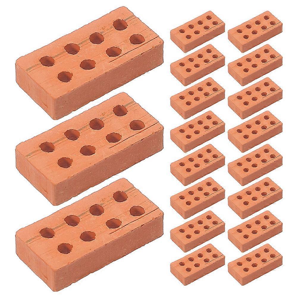 Mini Brick Models 25Pcs DIY Materials Suitable For Architecture Enthusiasts Compact Light Brown Simulation Style Models For Building