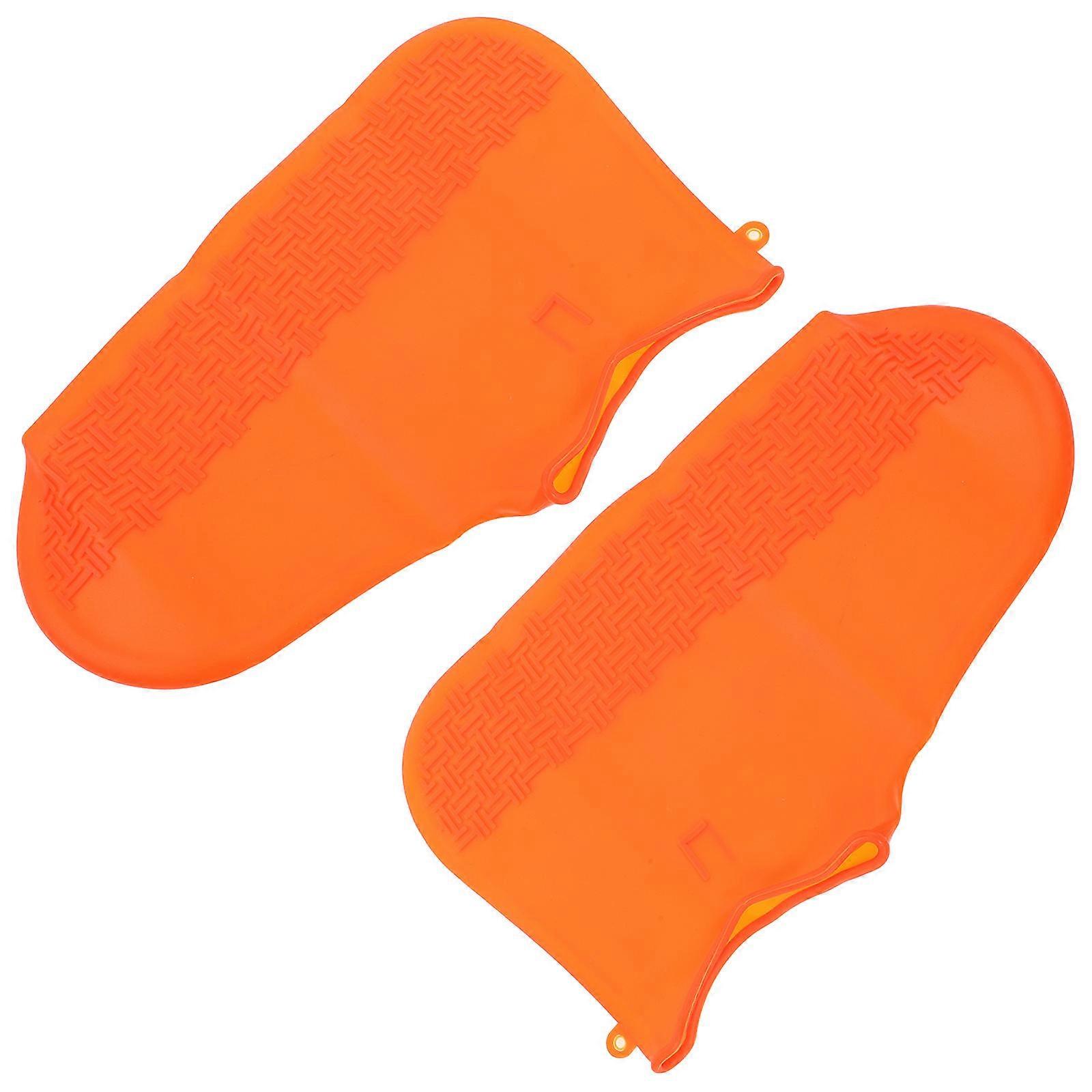 Slip-resistant Rain Shoe Covers For Outdoor Use Protecting Footwear In Mud Size L 1 Pair