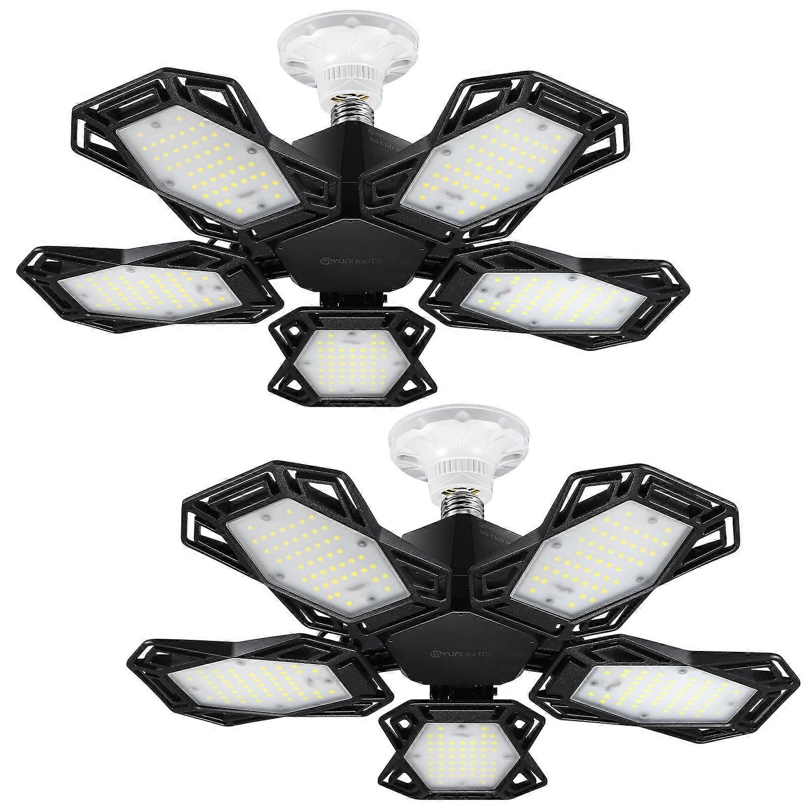 LED Garage Light Yunlights Ceiling Light for Illumination 2Pcs