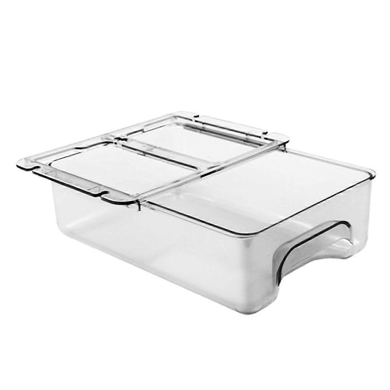 Transparent Under-Desk Organizer Drawer - Hidden Storage Box for Office Supplies, Pens, and Small Items - Space-Saving Design