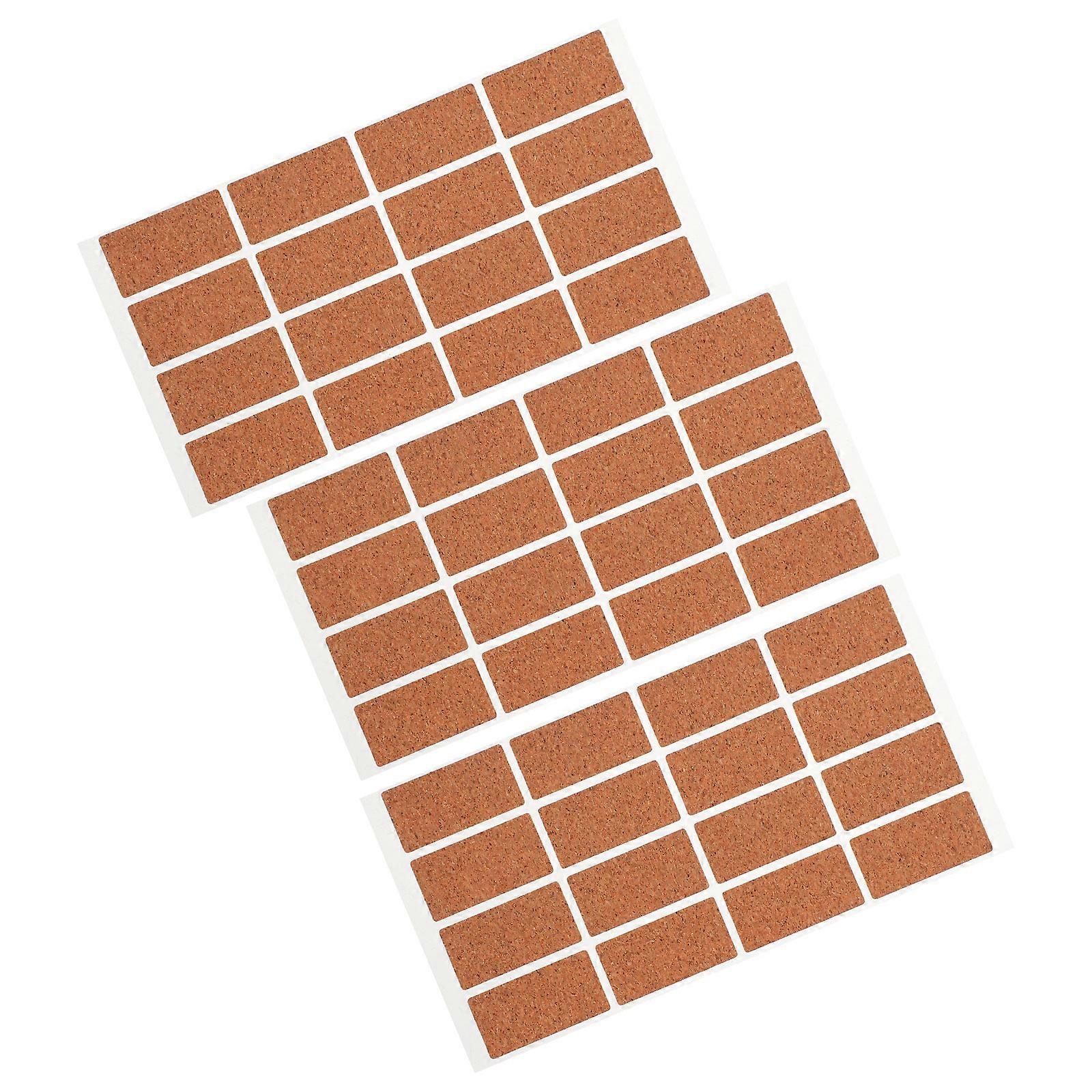 48 Pack Removable Kitchen Labels Adhesive Stickers for Jars & Storage Boxes Writable Cork Organization Labels for Home & Housewarming