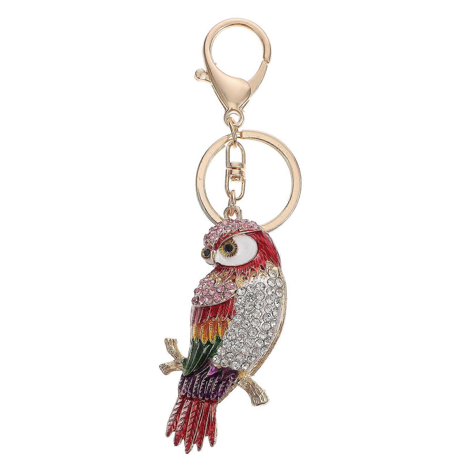 Adorable Owl Shaped Key Ring Chic Key Chain Bag Hanging Pendant