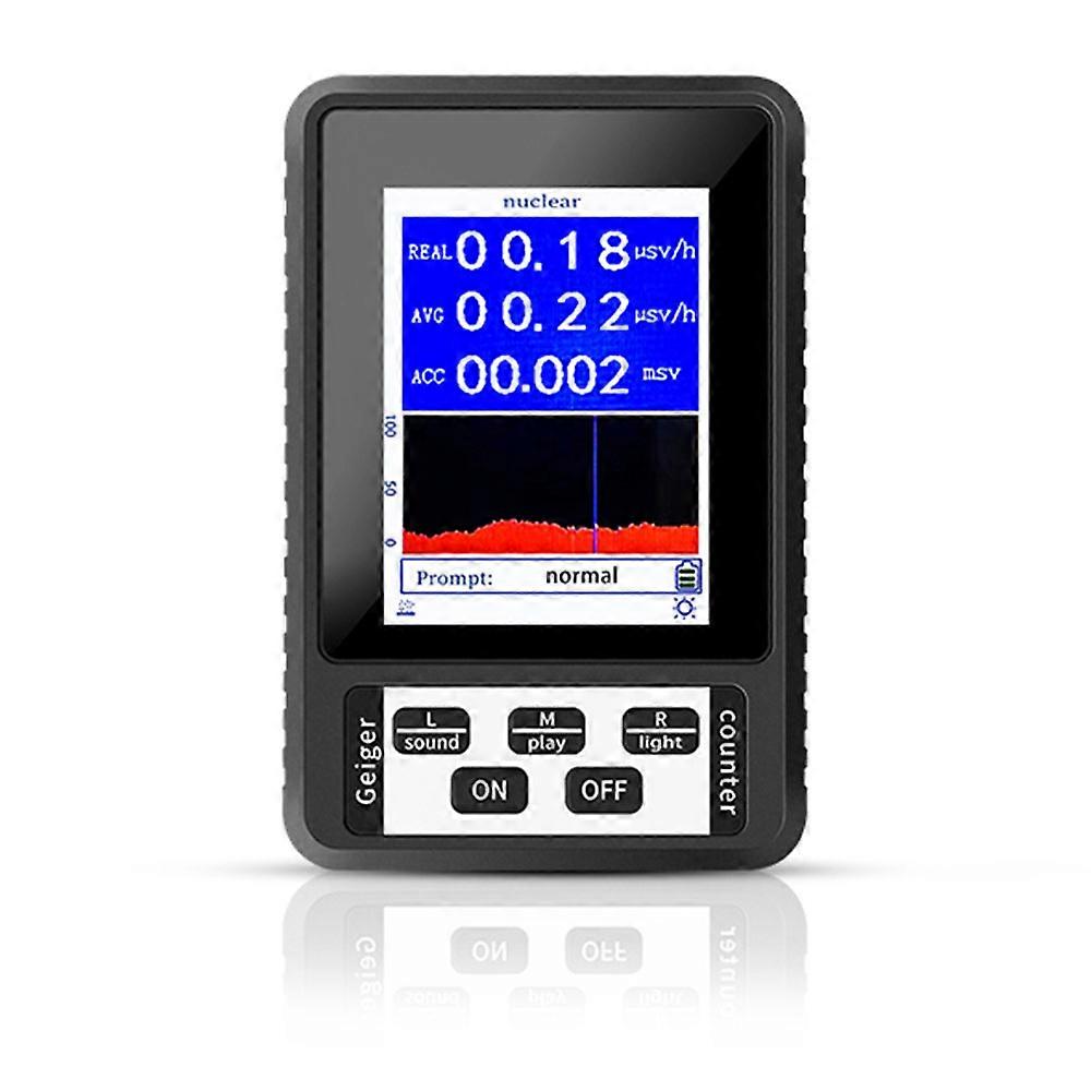 Portable Nuclear Radiation Detector Handheld Geiger Counter for X-rays Gamma Beta Rays Detection Real-Time Mean Cumulative Dose Modes Household Tester