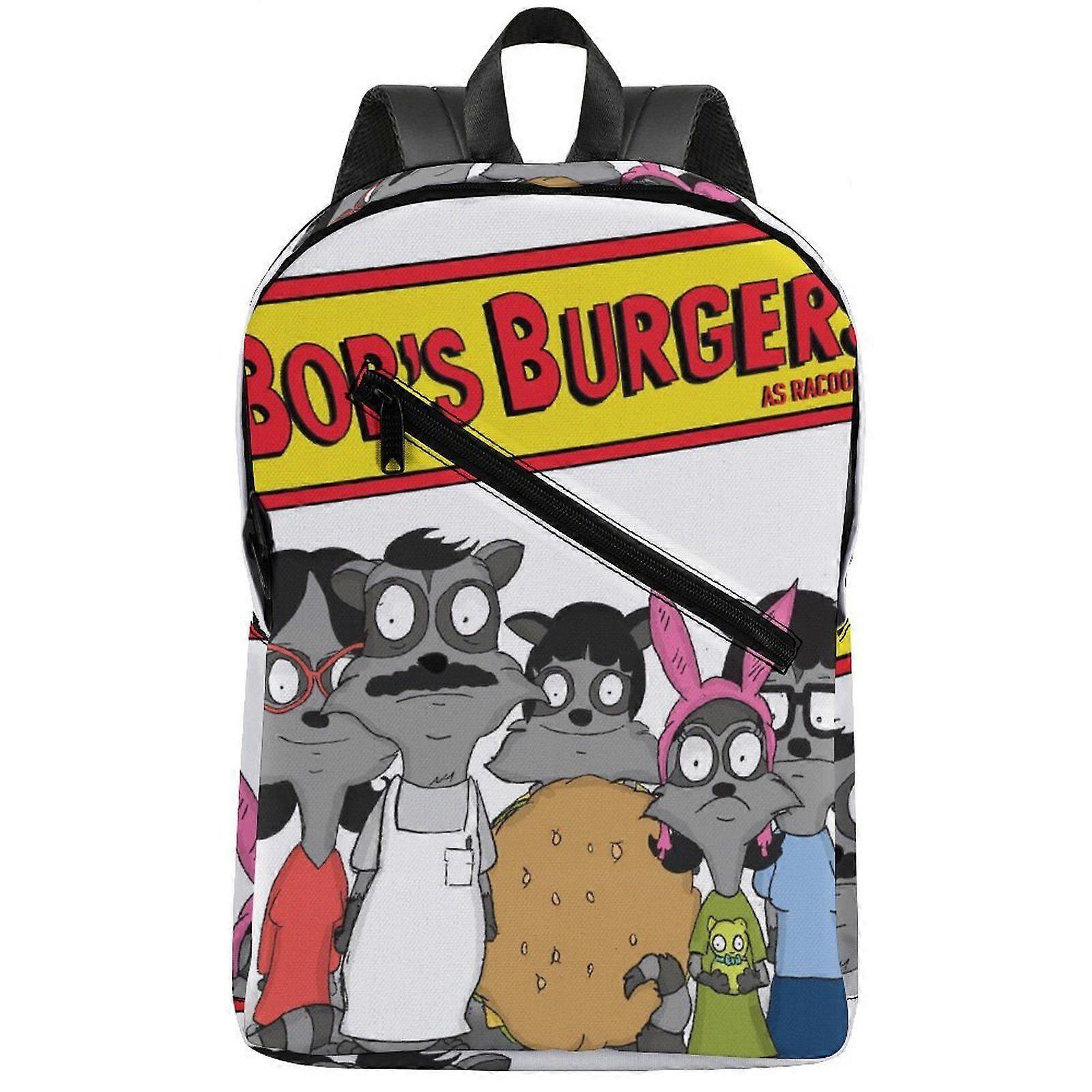 w2316 Bobs Burgers Comfortable Backpack with Cushioned Back Panel and Breathable Padding for Outdoor Adventures u2316