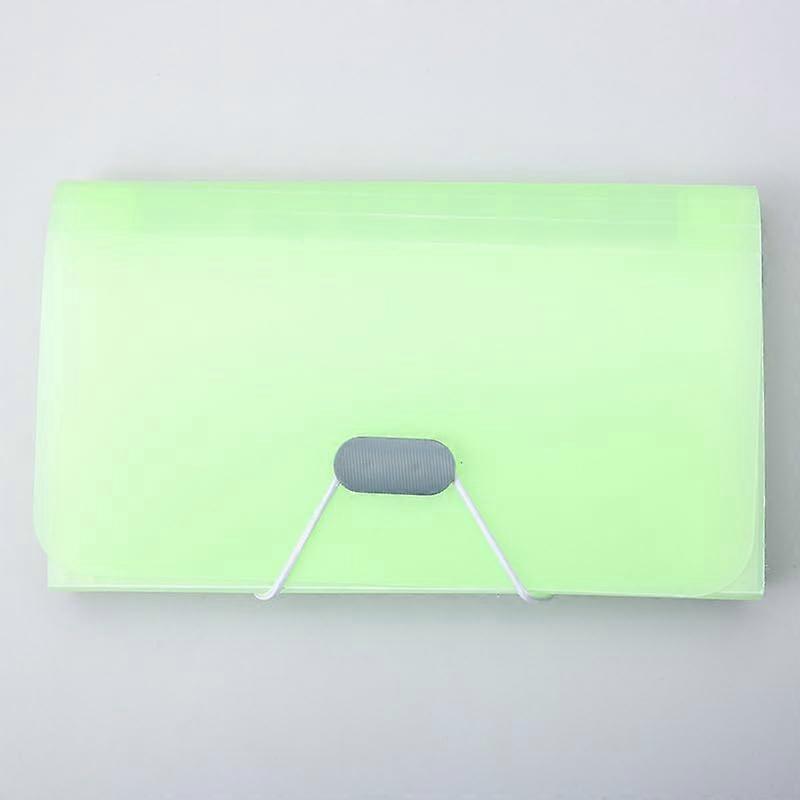 b Fächermappe 13 Fächer PP Organizer for Cards Receipts Coupons Tickets Green 2-Pack File Folder Set
