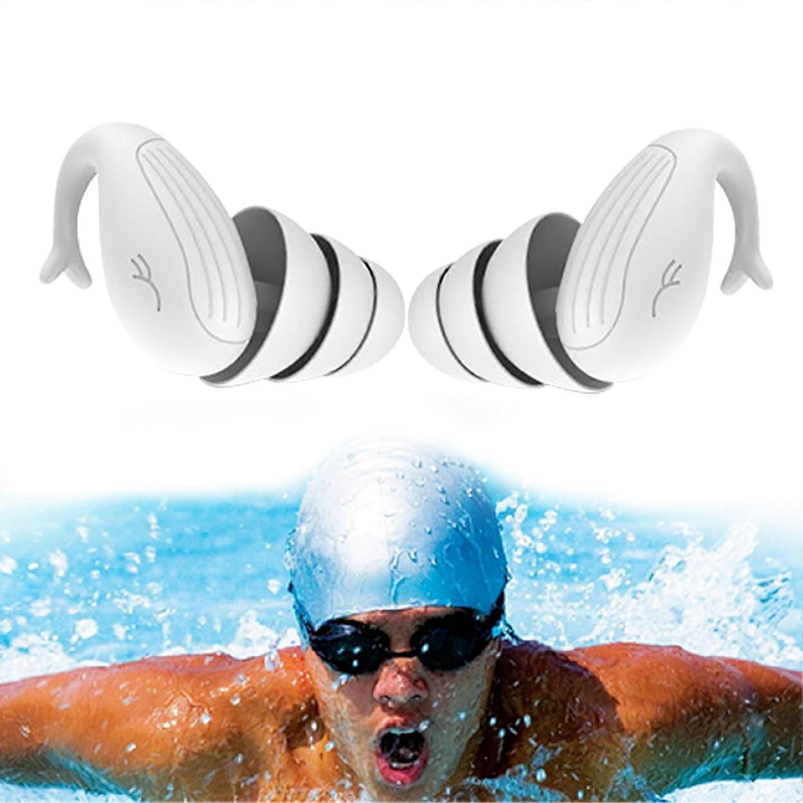 Motorcycle Earplugs, Silicone Sleep Earplugs, 1.5 x 1 cm, Flexible Noise Reduction, Soft Comfortable Fit for Racing, Travel, Concerts, White, 1 Piece