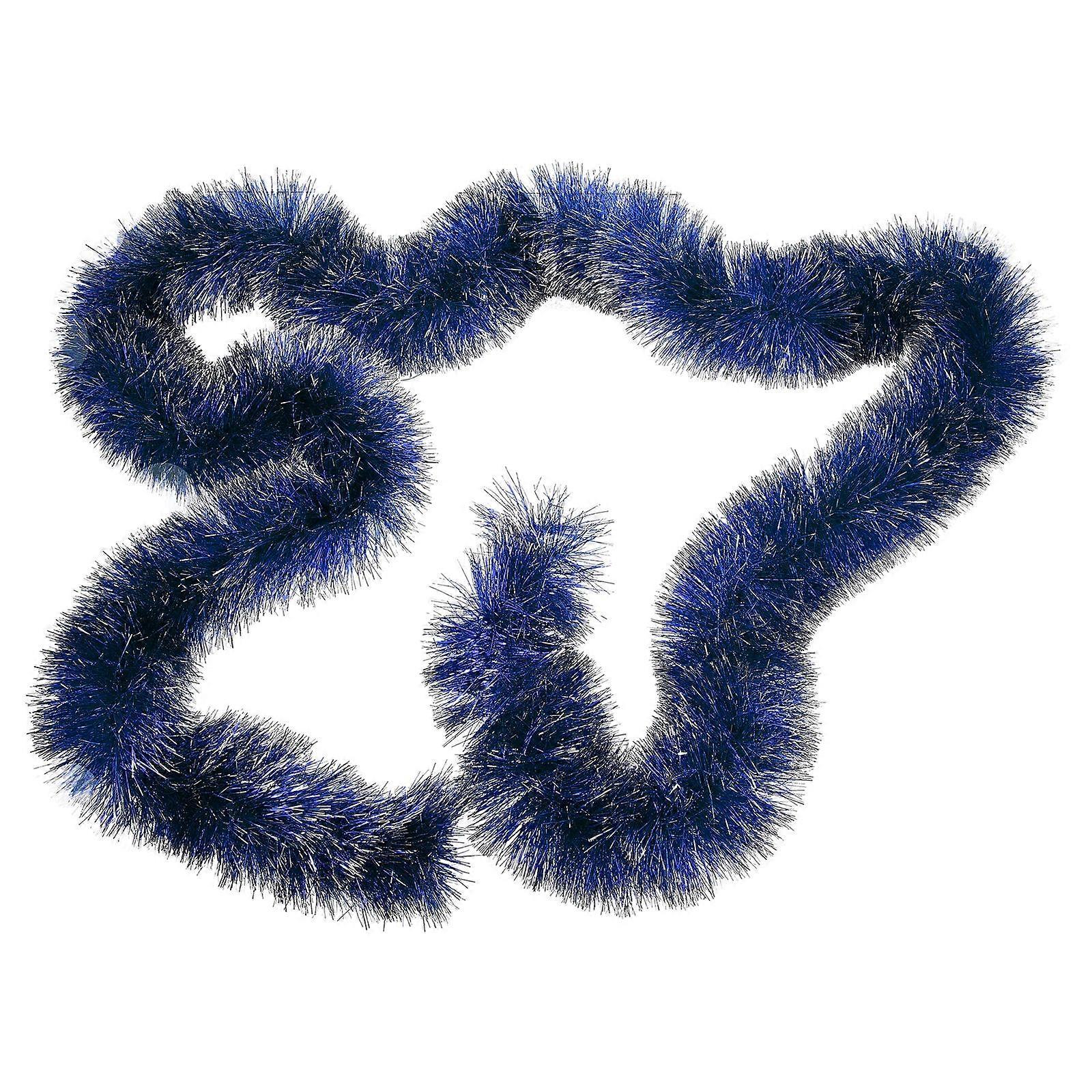 Blue Shiny Garland for Decor Made of Plastic Creates Christmas Atmosphere 1Pc