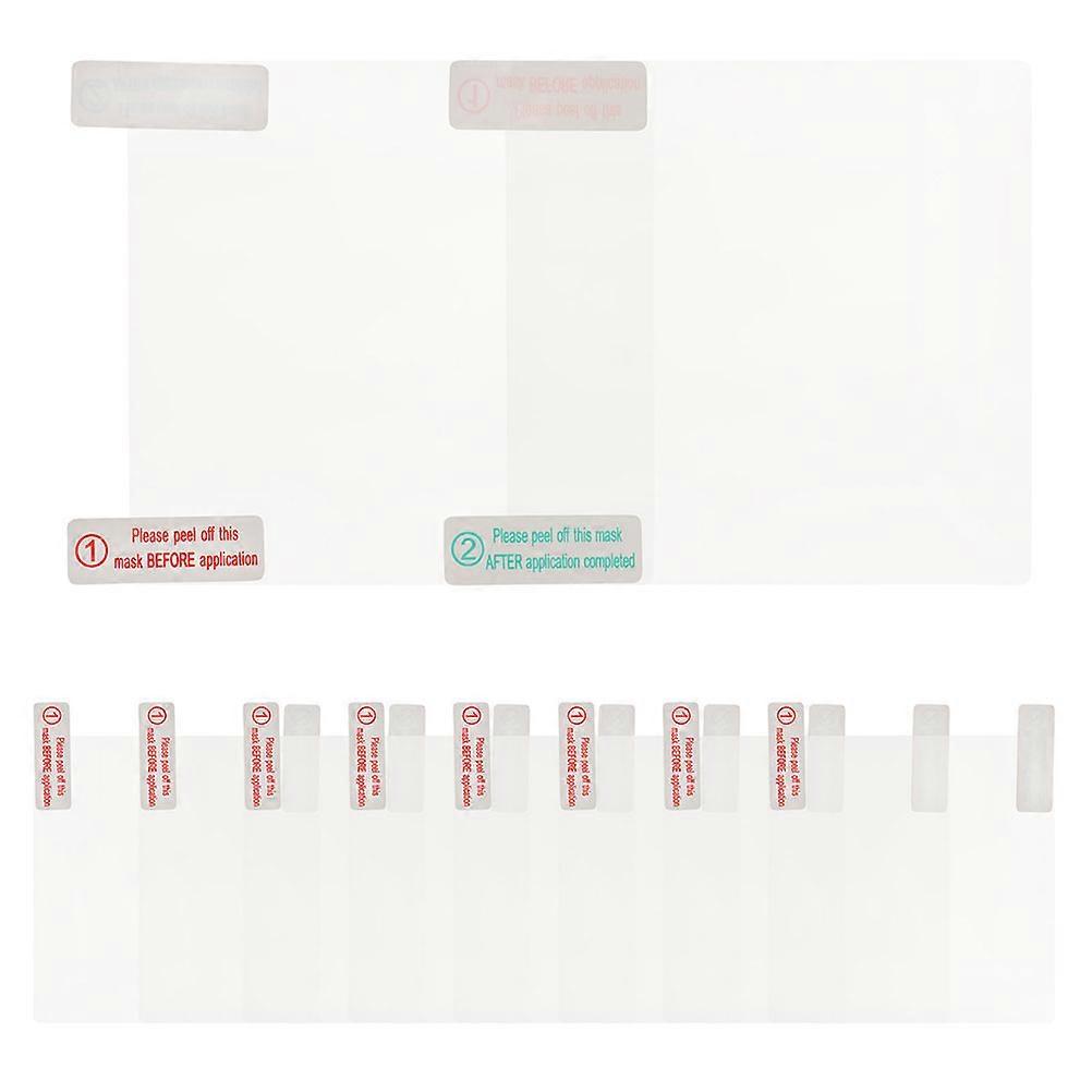 Interior Accessory Sticker 10Pcs Adhesive Transparent Rectangular For Driving Vehicle Use