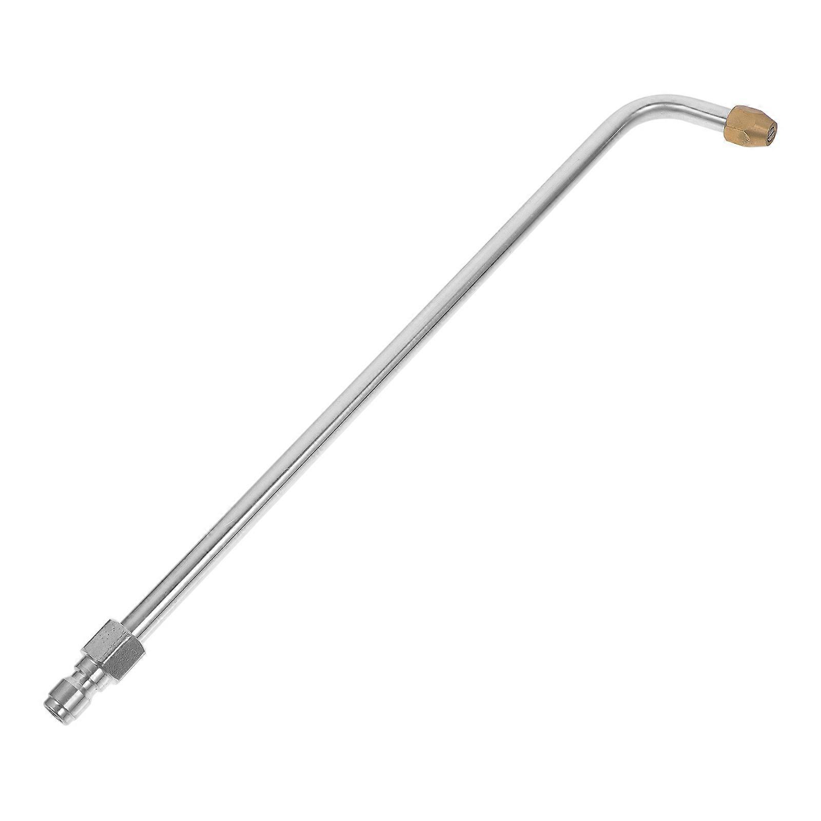 Curved Stainless Steel Pressure Washer Rod Extension – High Reach Power Washer Wand for Car, Household & Outdoor Cleaning – Efficient Angled Spray