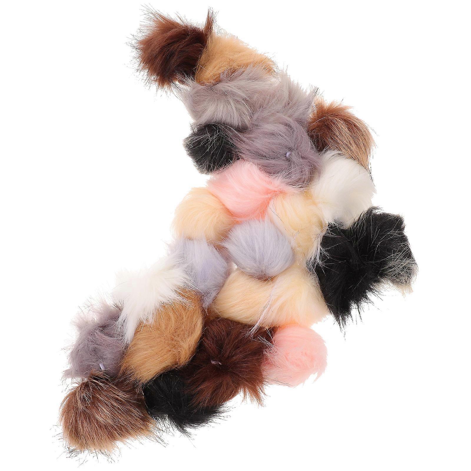 Artificial Pom Poms for Hats DIY Decoration 24Pcs Fluffy Craft Balls