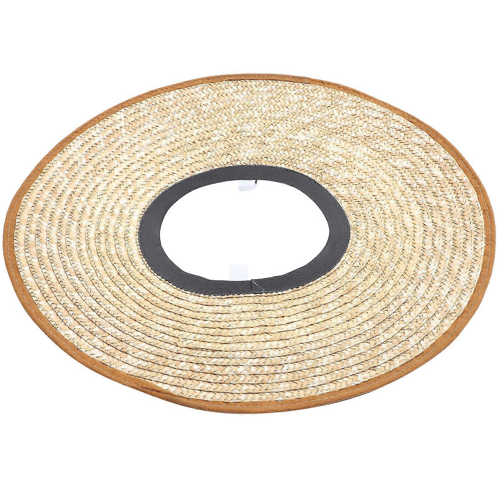 Sunshade with Straw Visor for Outdoor Workers 1 Piece Construction Hat Sun Protection Visor