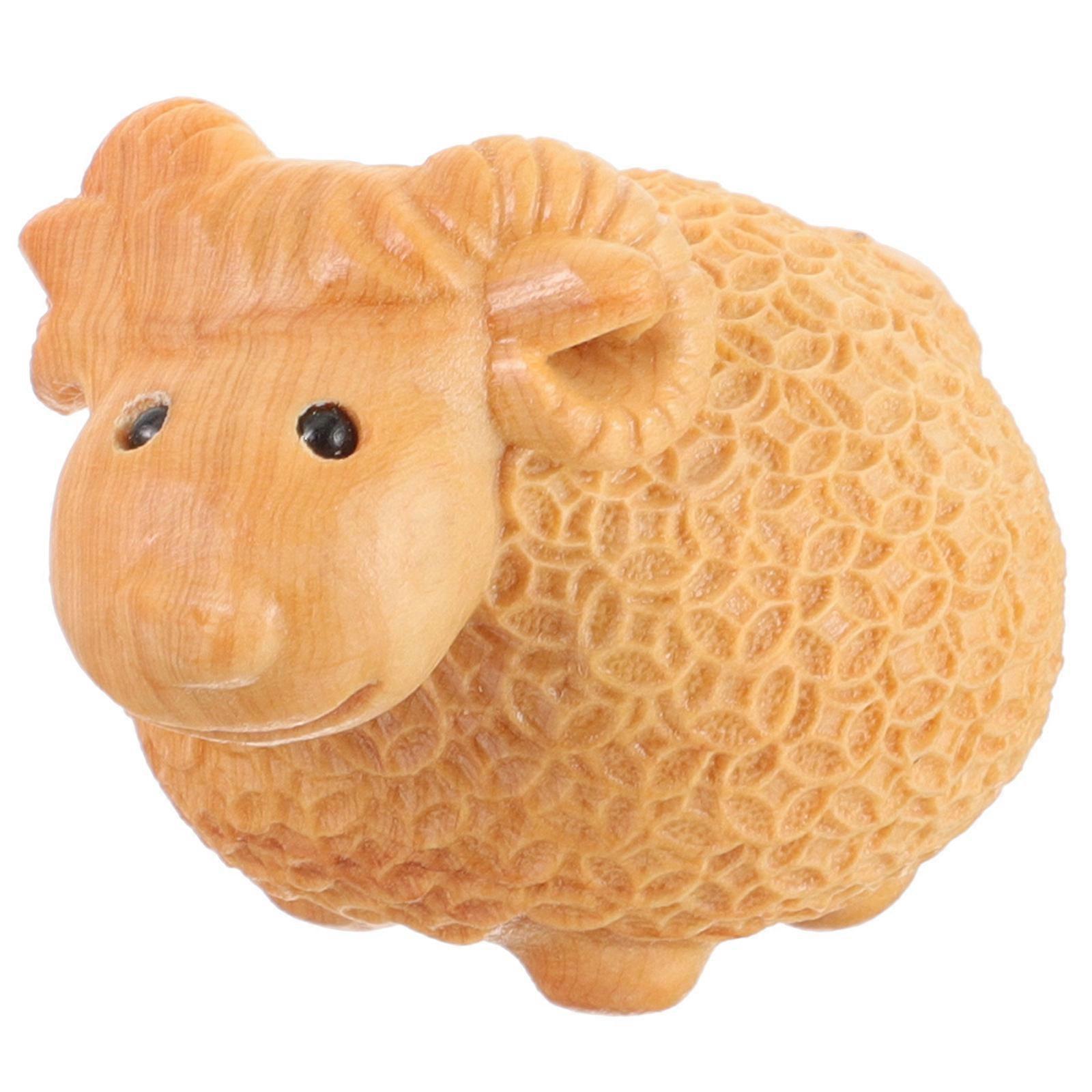 Khaki Plastic Ornament for Decor Smooth Rounded Design Fits for Dining