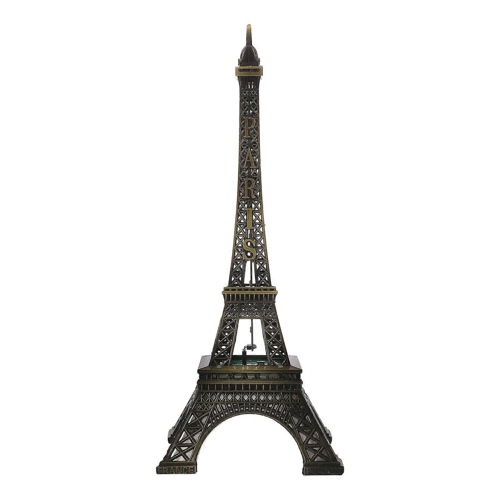 Creative LED Light Tower Night Light Eiffel Tower Model Artistic Desktop Decoration for Home & Weddings Unique Architectural Craft Antique