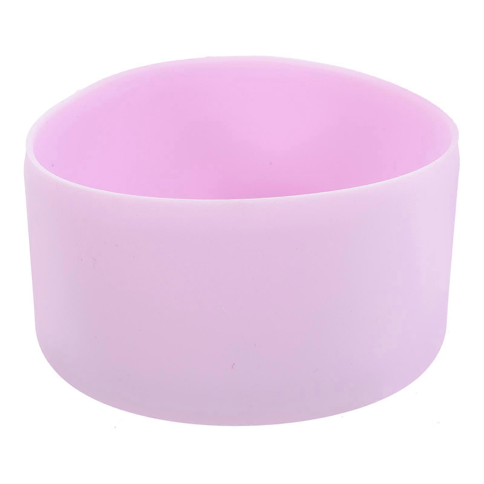 Scratch Resistance Violet Silicone Boot Shape Water Bottle Cover 1Set For Office Use