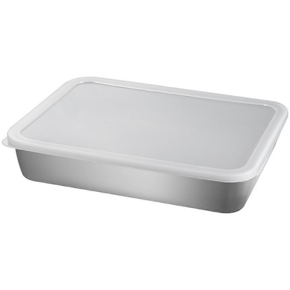 Stainless Steel Baking Tray with Rack for Easy Baking and Storage Silver 12.5 x 10.5 Inches