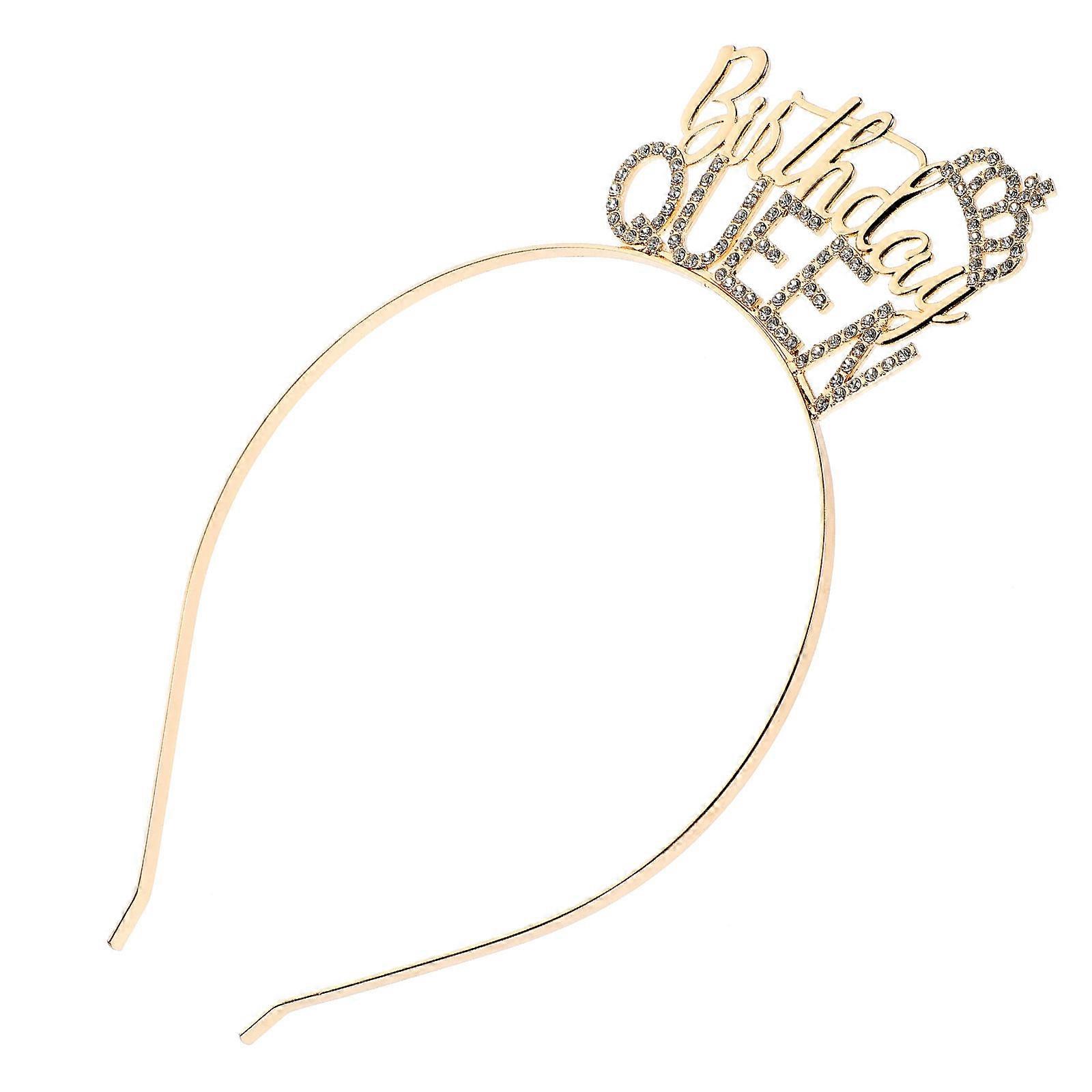 a refined and engaging product description for your **Birthday Crown Headband**:
✨ **Birthday Crown Headband for Women – Sparkle & Celebrate in