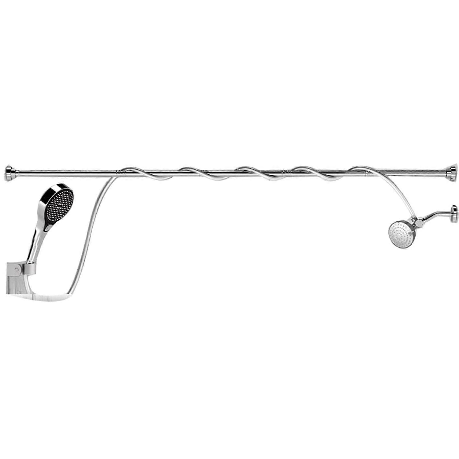 Double Shower Head for Couples, Adjustable High-Pressure Tandem Shower with Multiple Spray Modes in Silver Finish