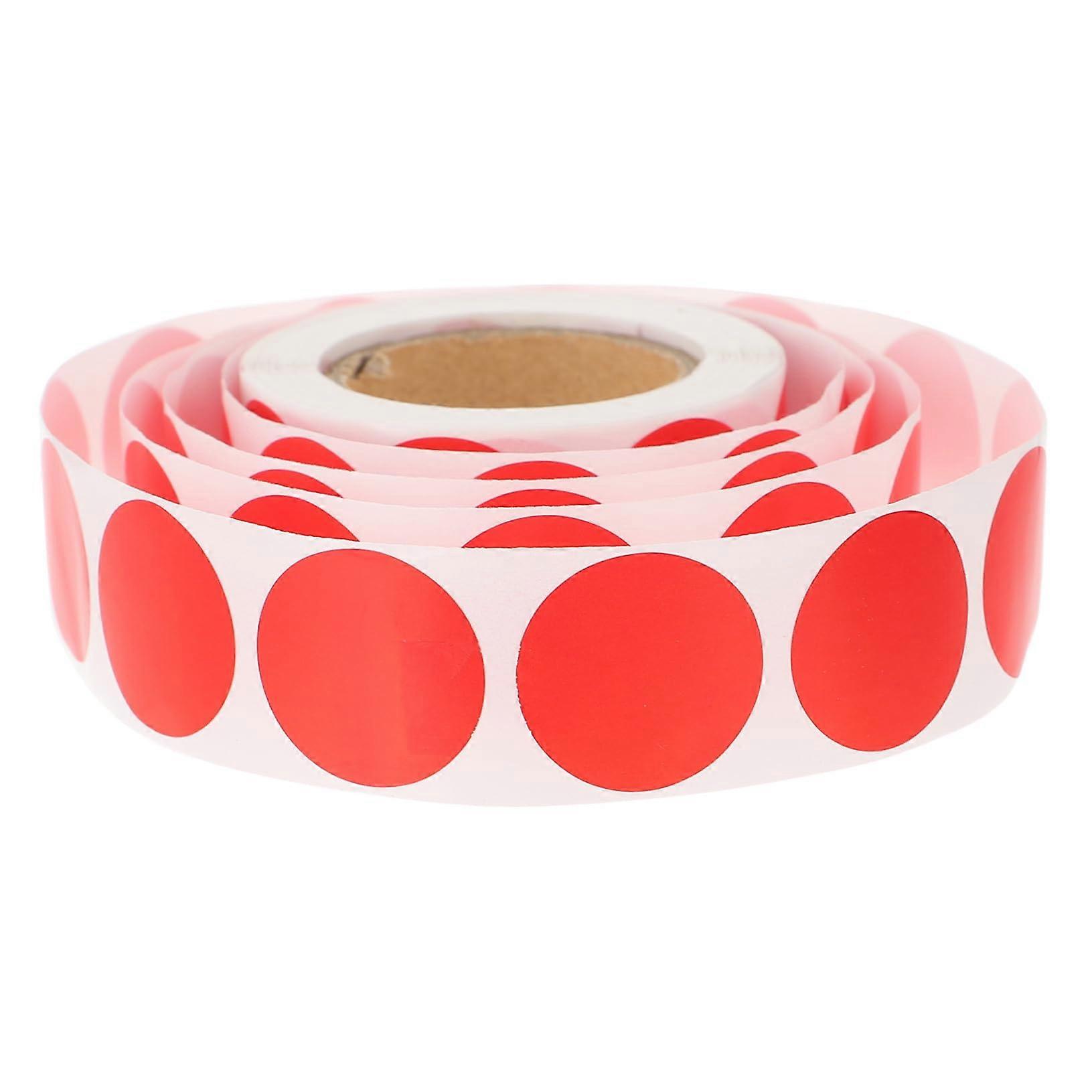 1 Roll Self-Adhesive Colored Dot Stickers for Labeling, Round Circle Labels in Multiple Colors, Ideal for Organizing and Decorating