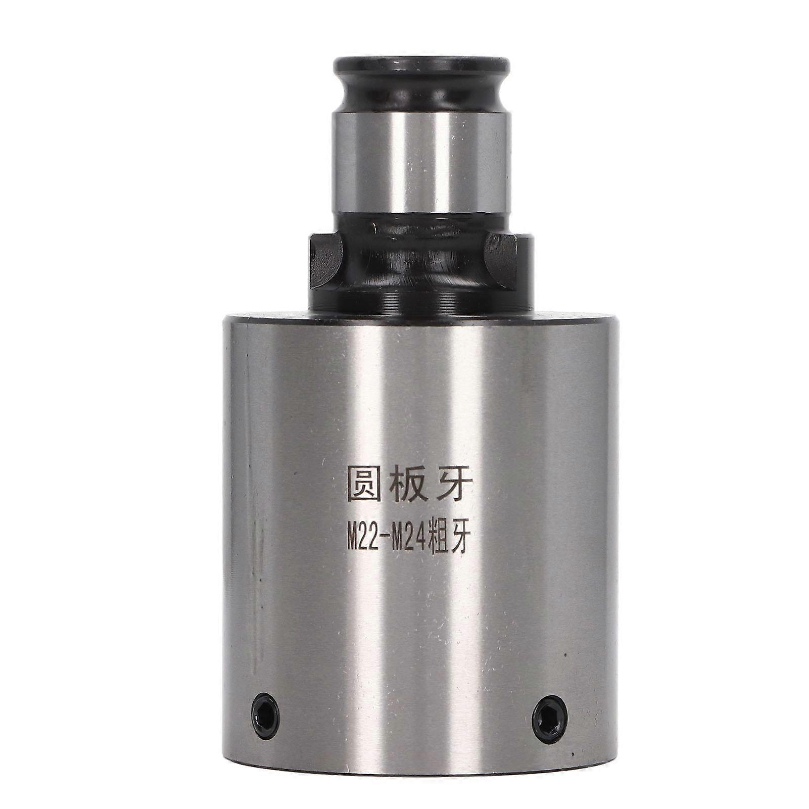 Round Die Tapping Chuck 31mm OD Interface Carbon Steel Strong Oxidation Resistance Machine Tool Round Die Tapping Collet Coarse Thread 