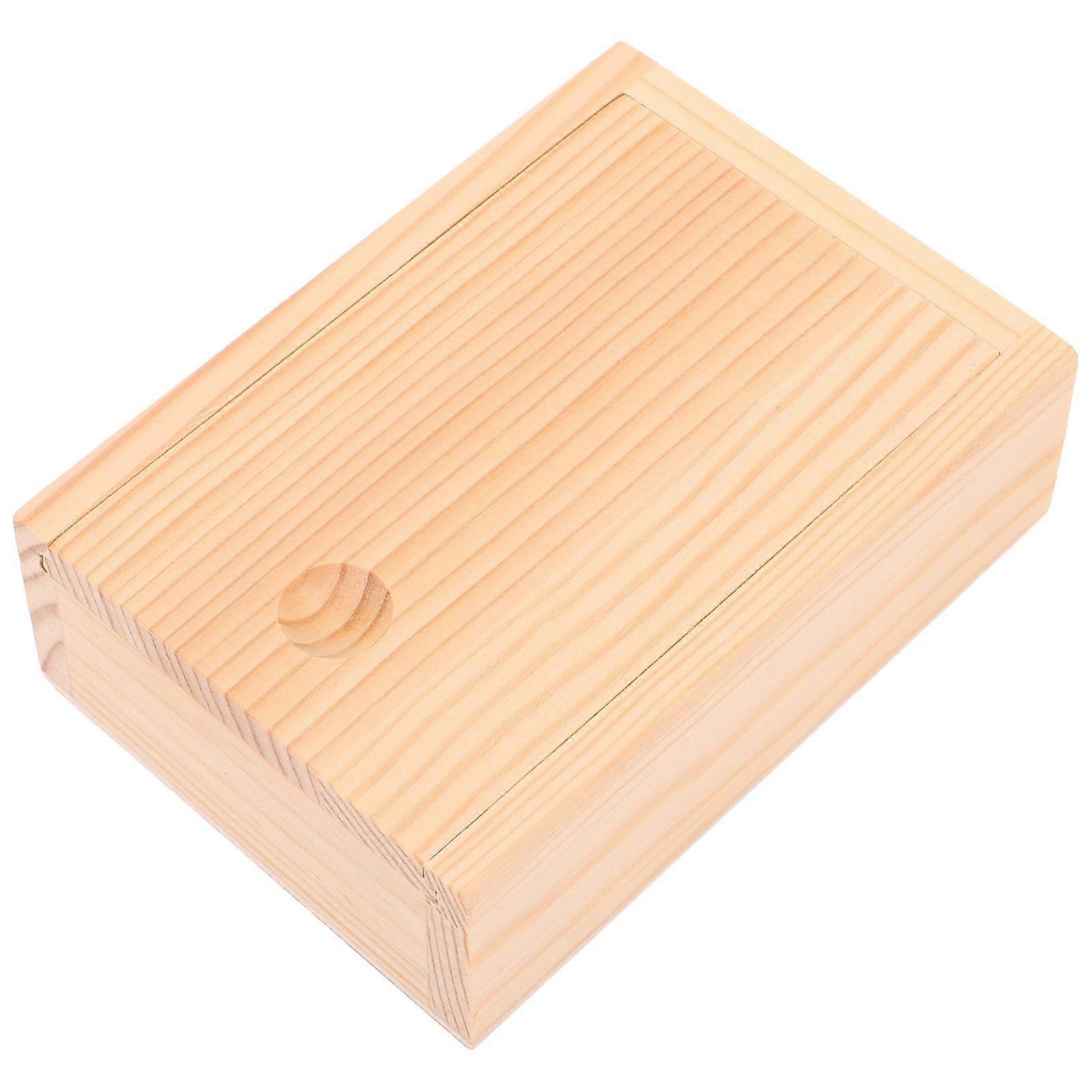 Wood Cards Storage Case Simple Plaything Game Cards Container Empty Poker Box