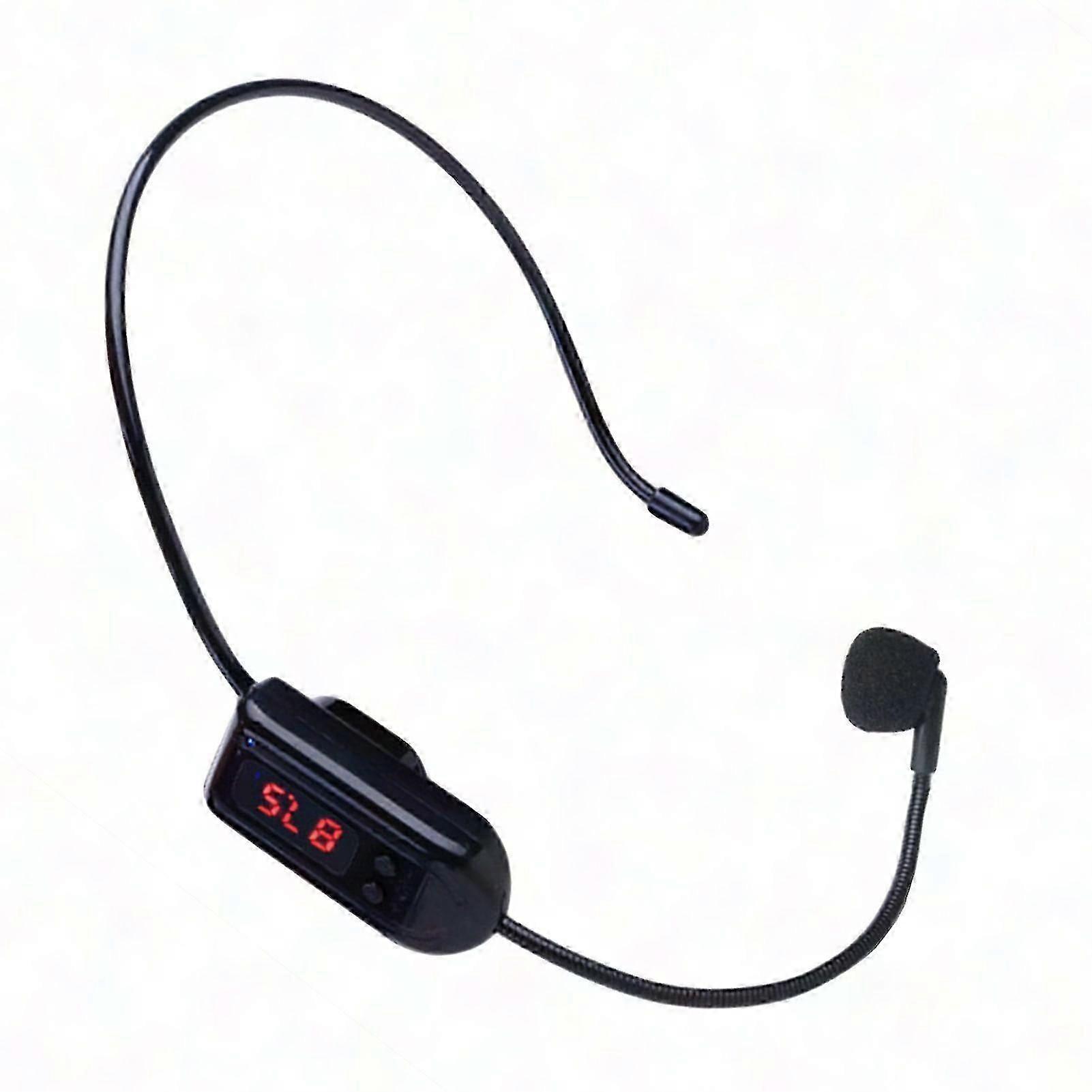 Wireless Headset Microphone High Sensitivity FM Transmitter Portable Megaphone for Tour Guide Radio Mic