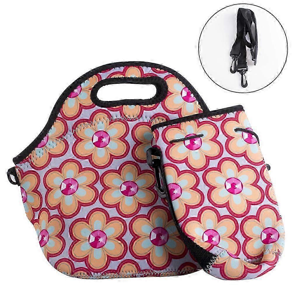 Neoprene Insulated Lunch Tote, Sturdy Zipper, and Adjustable Shoulder Strap for Seamless Commuting and Outdoor Adventures