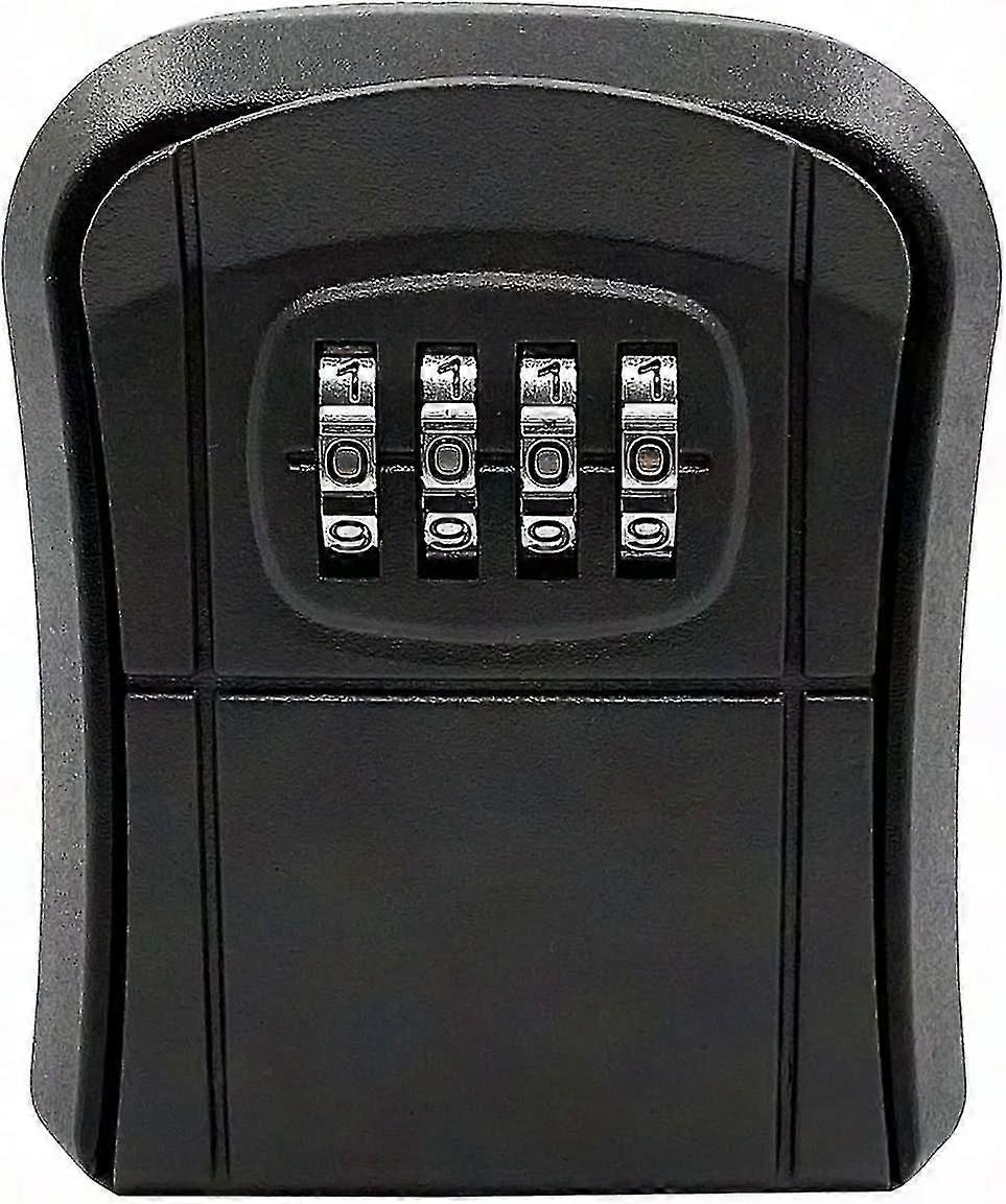 Bavoe 4 Digit Password Key Safe Box - Waterproof & Lockable Key Storage - Black