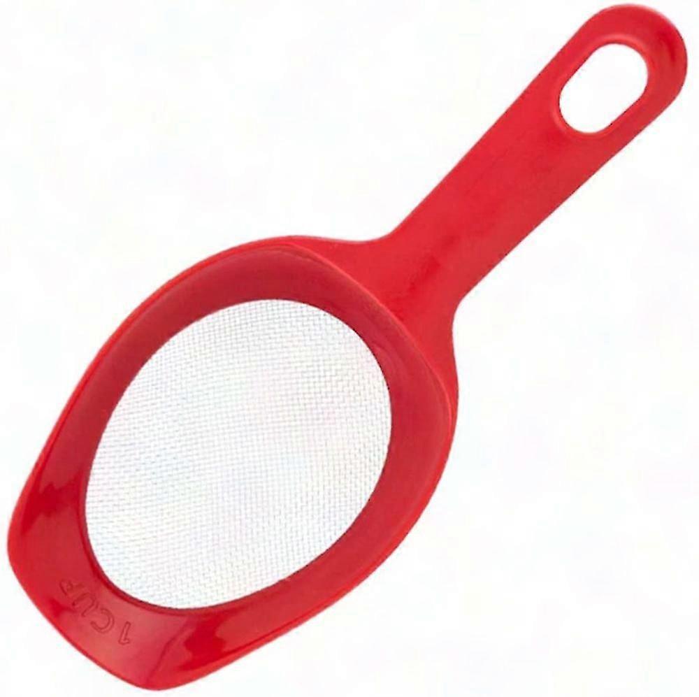 Fine Mesh Plastic Flour Sieve for Baking, Straining & Powdering - Kitchen Baking Tool