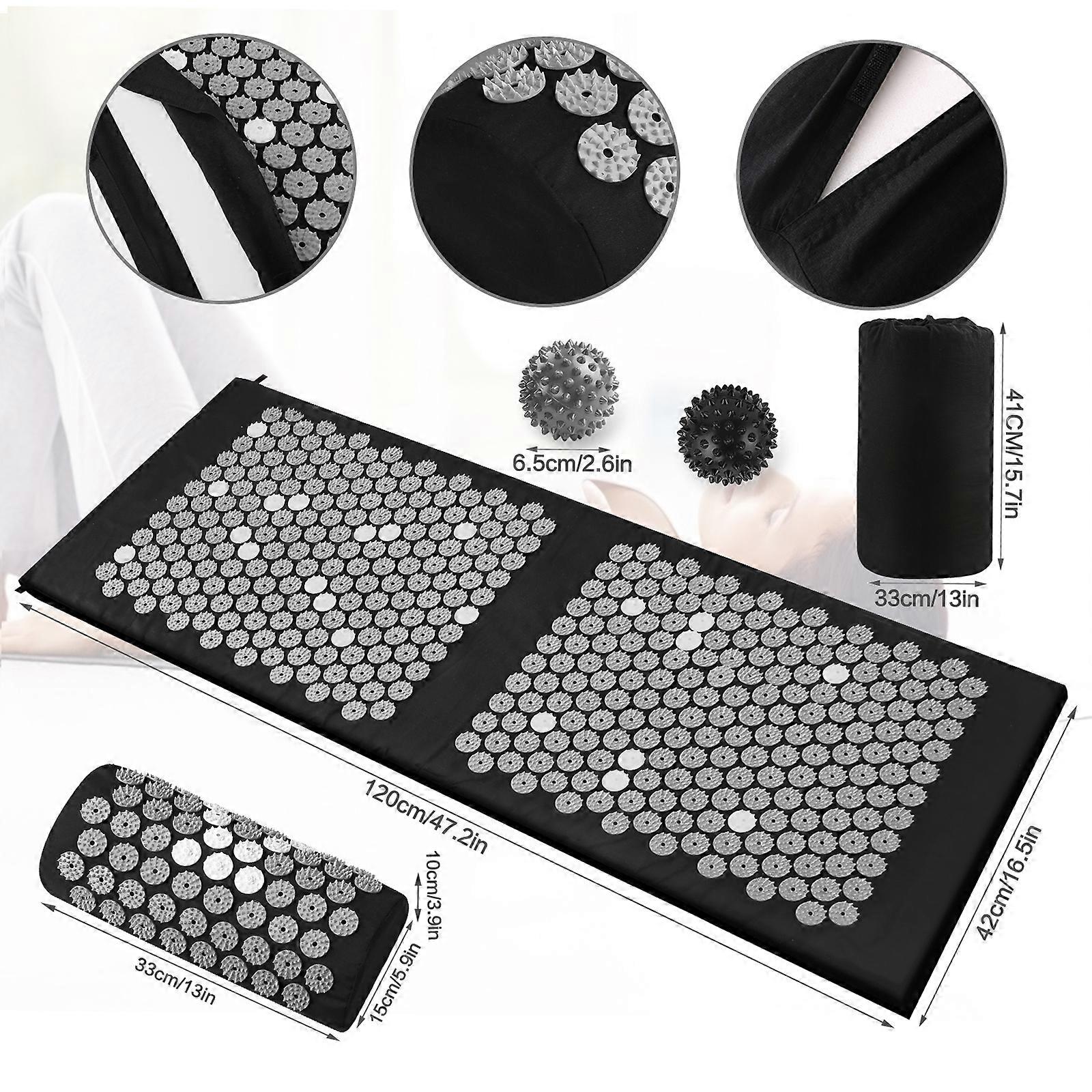 Acupressure Mat and Pillow Set