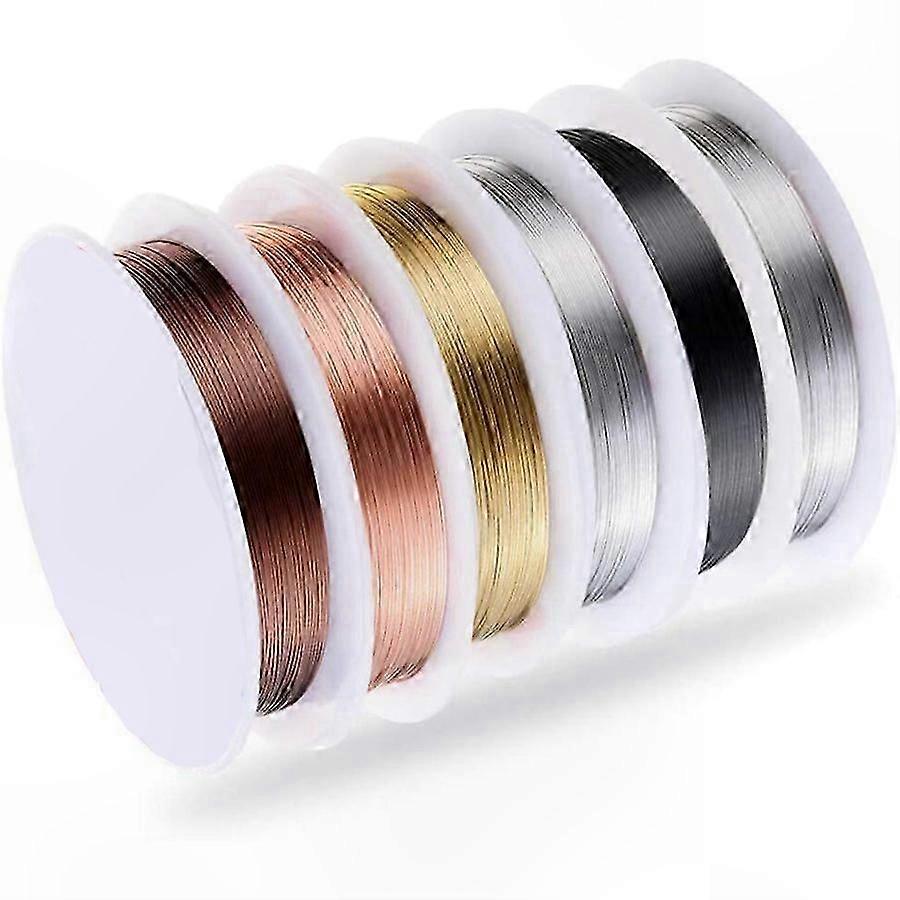 24 Gauge Beading Wire 6-Pack for Crafting and Jewelry Projects