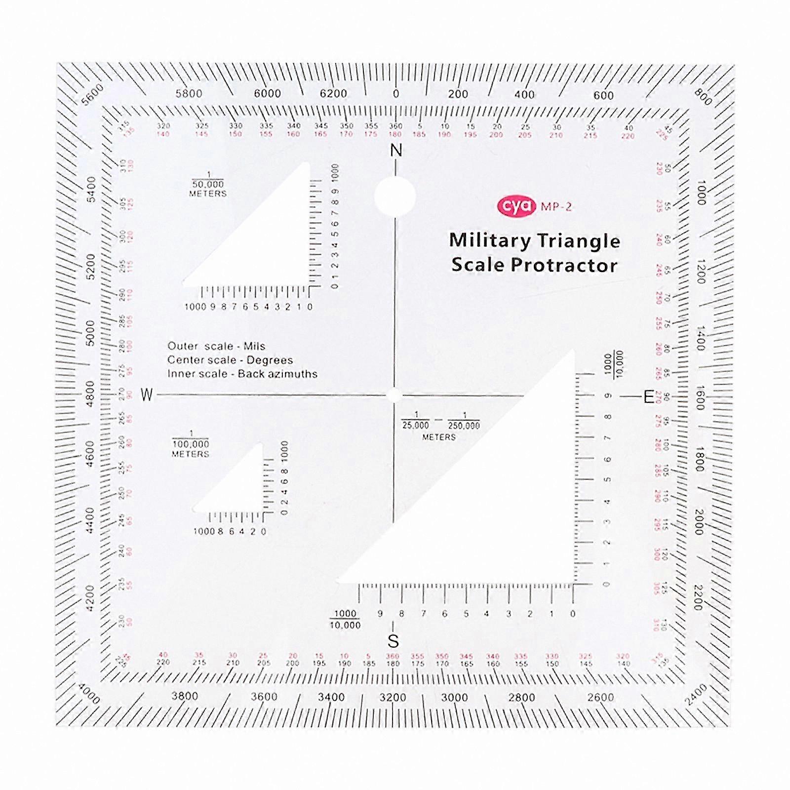 Transparent Topographical Map Scale for Sea and Land Navigation Tools