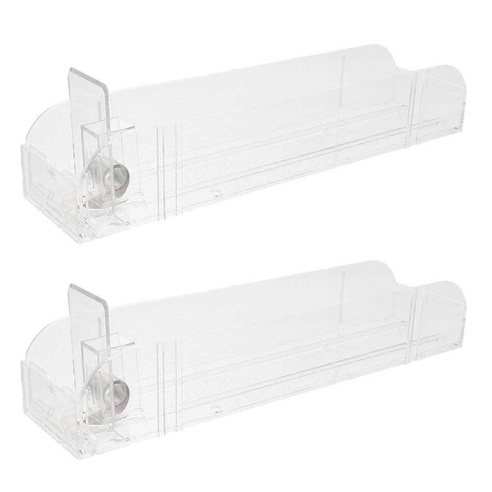 Transparent Display Rack Stand with Automatic Pusher Organizer for Retail, Supermarkets, and Convenience Stores – Efficient Stocking Solution for